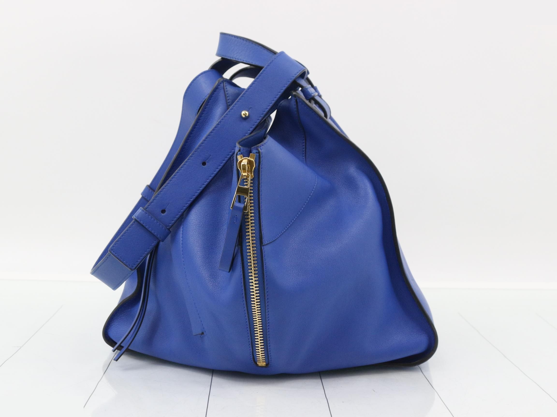 Hammock leather 6WAY handbag blue — view 4