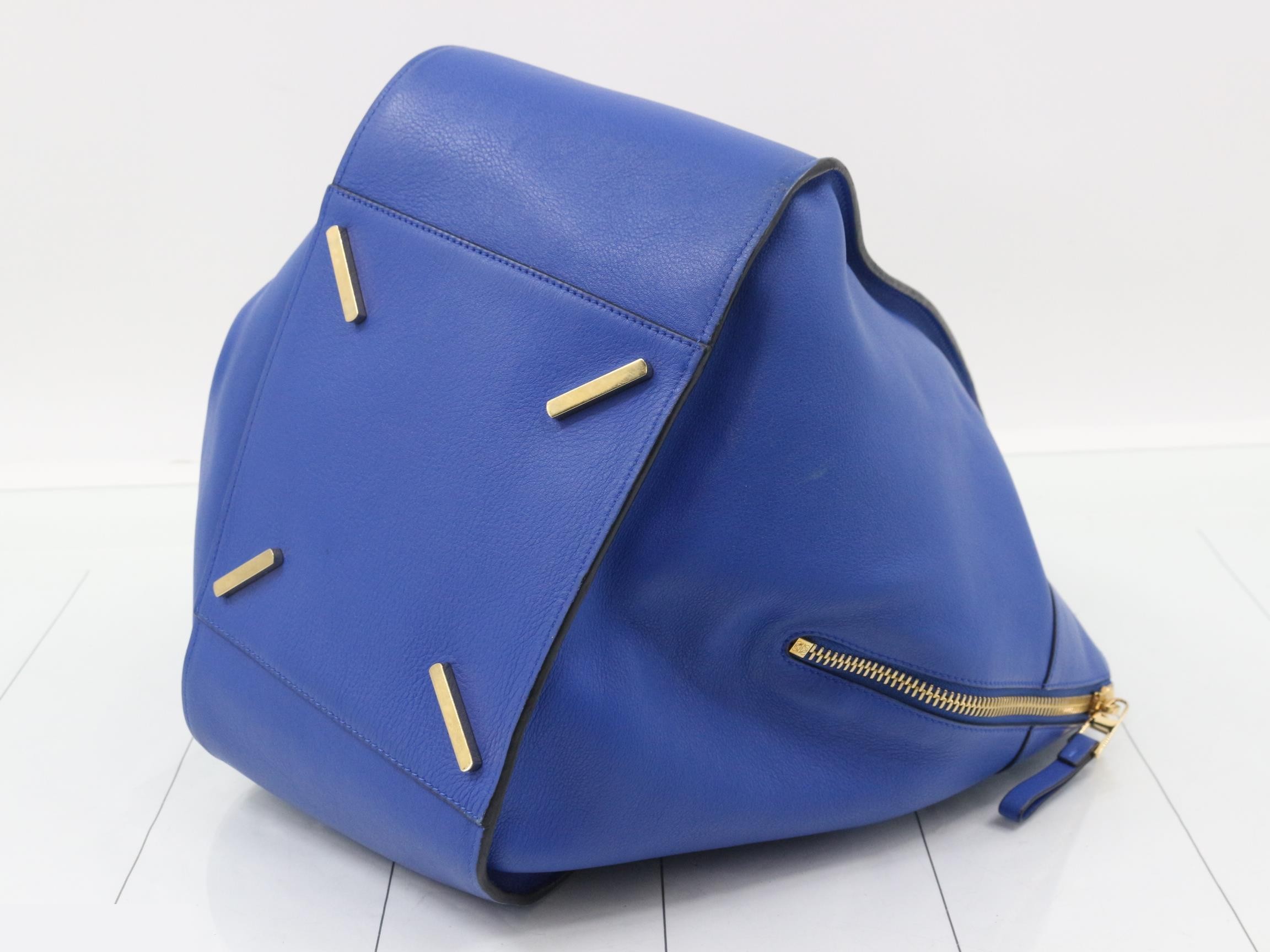 Hammock leather 6WAY handbag blue — view 6