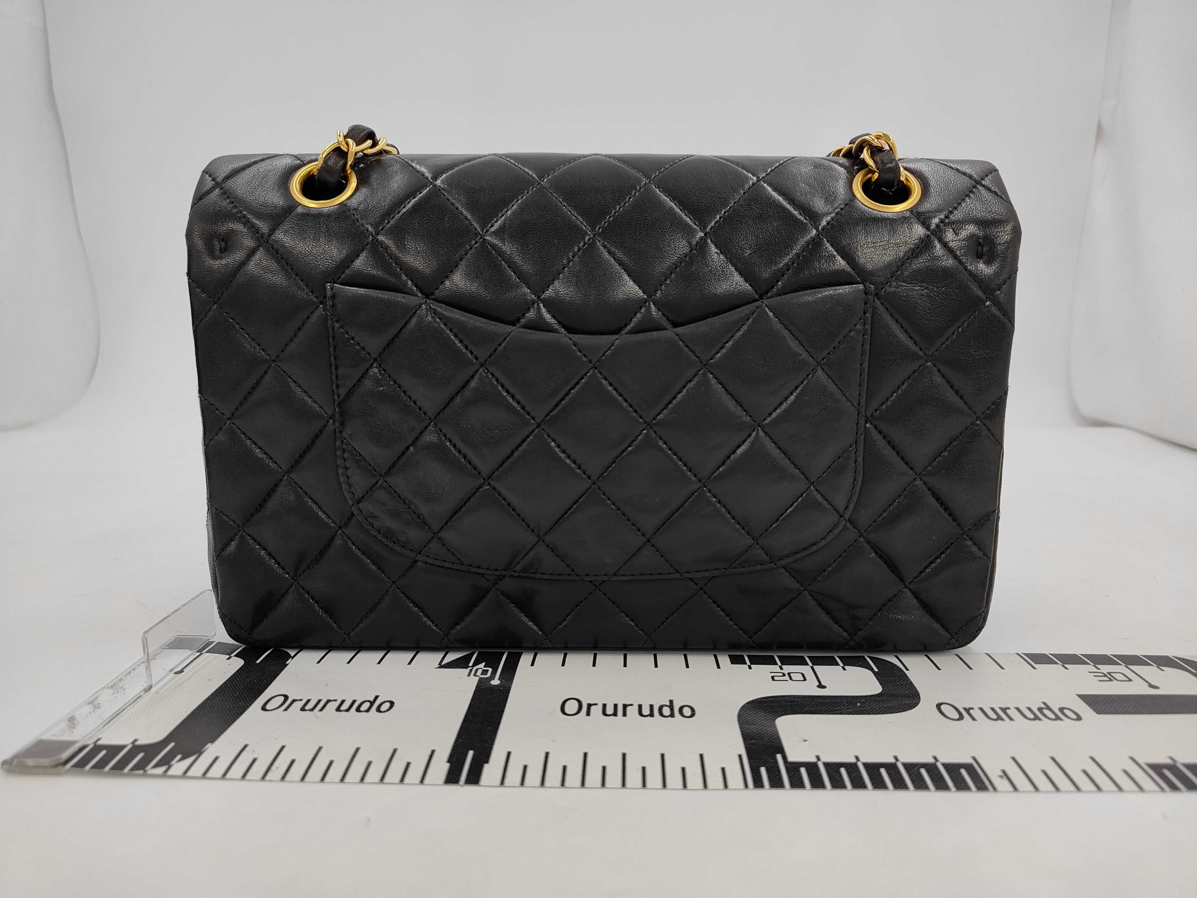 Lambskin Matelassé Double Flap Shoulder Bag — view 2