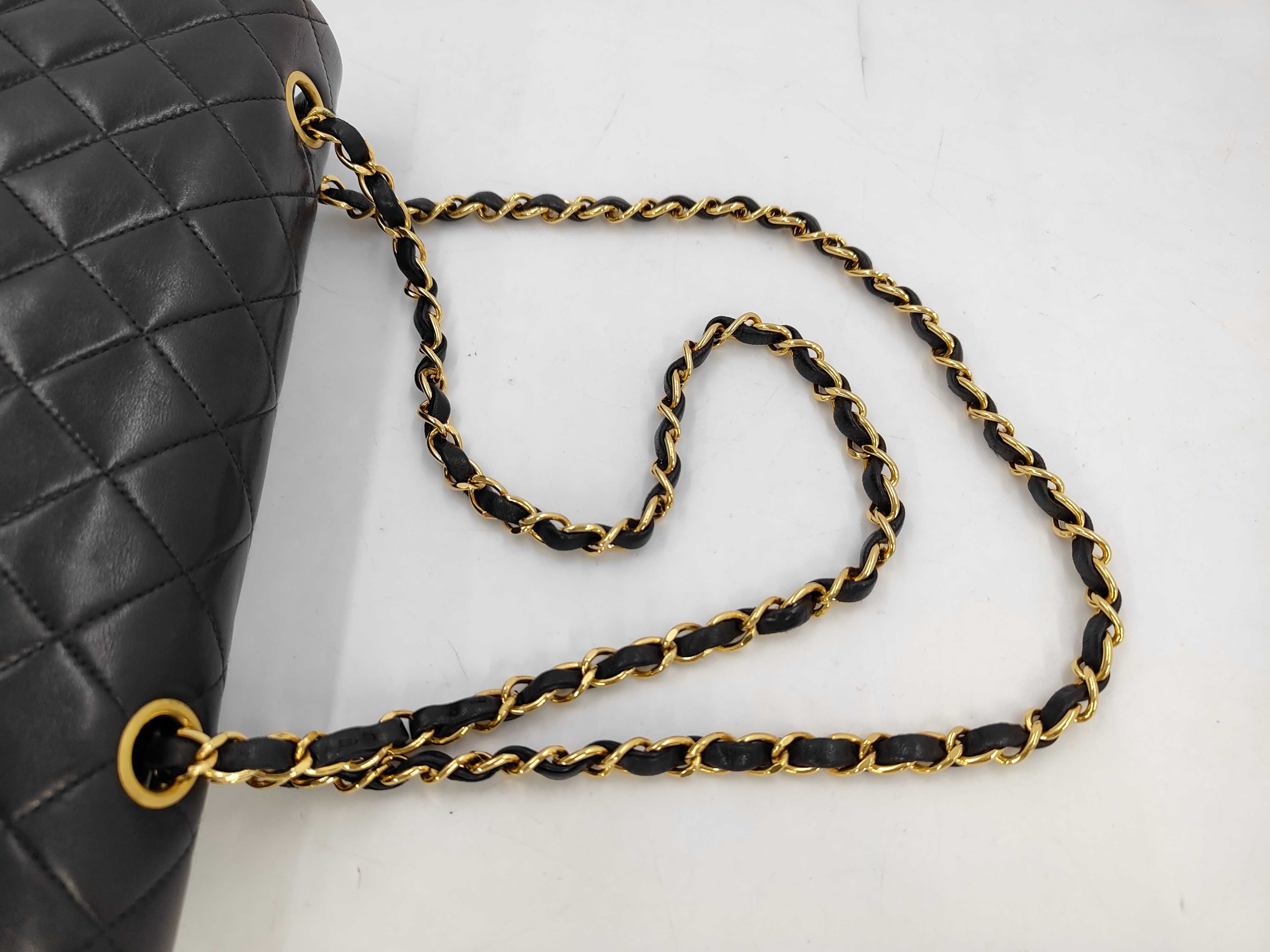 Lambskin Matelassé Double Flap Shoulder Bag — view 5