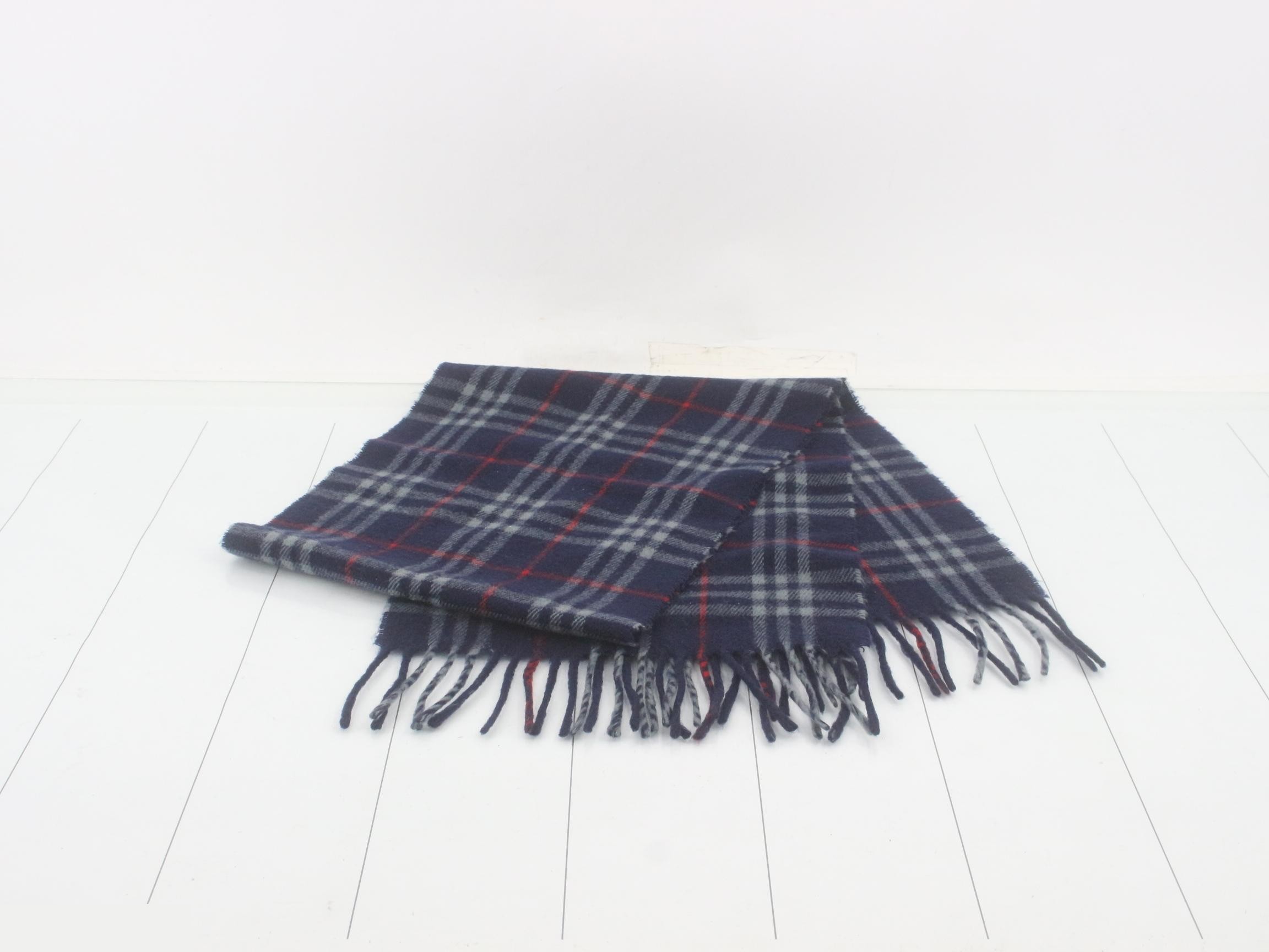 Nova Check Scarf, Navy — view 3