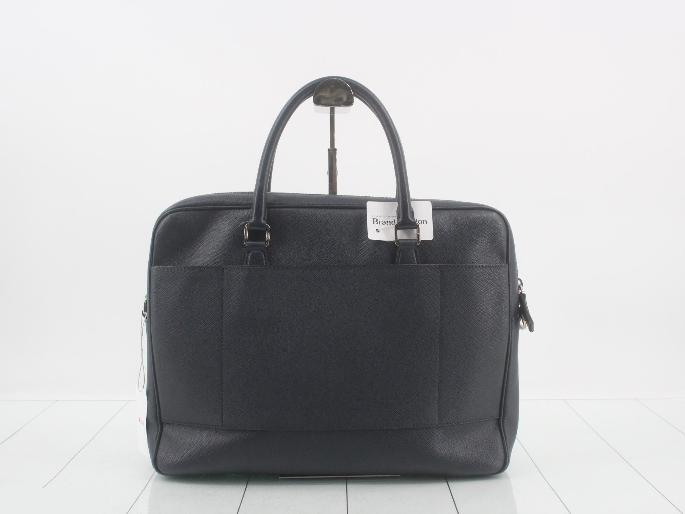 Saffiano Triangle Plate 2-Way Business Bag — view 2