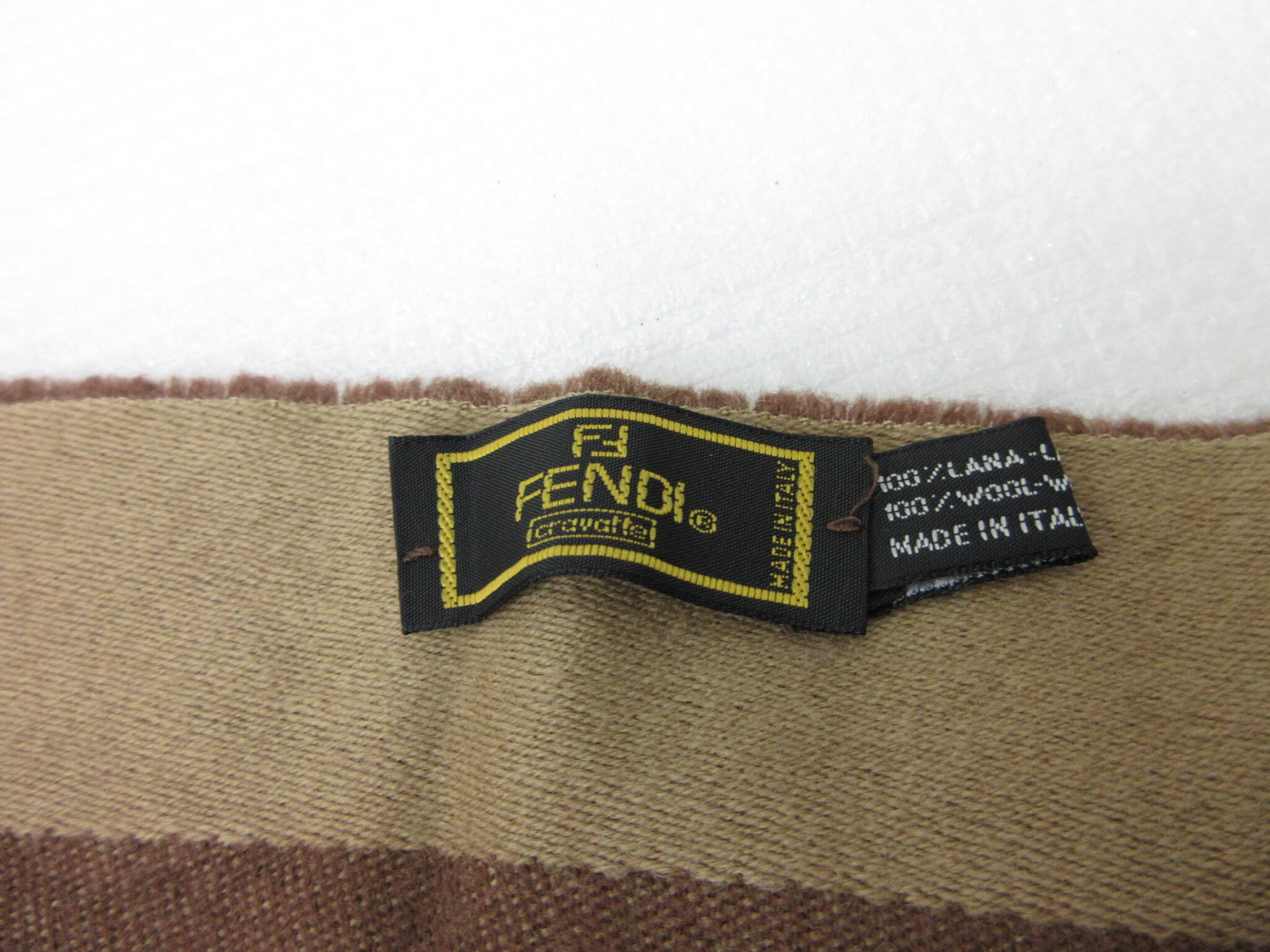 striped border Zucca pattern scarf, wool, and other accessories. — view 5