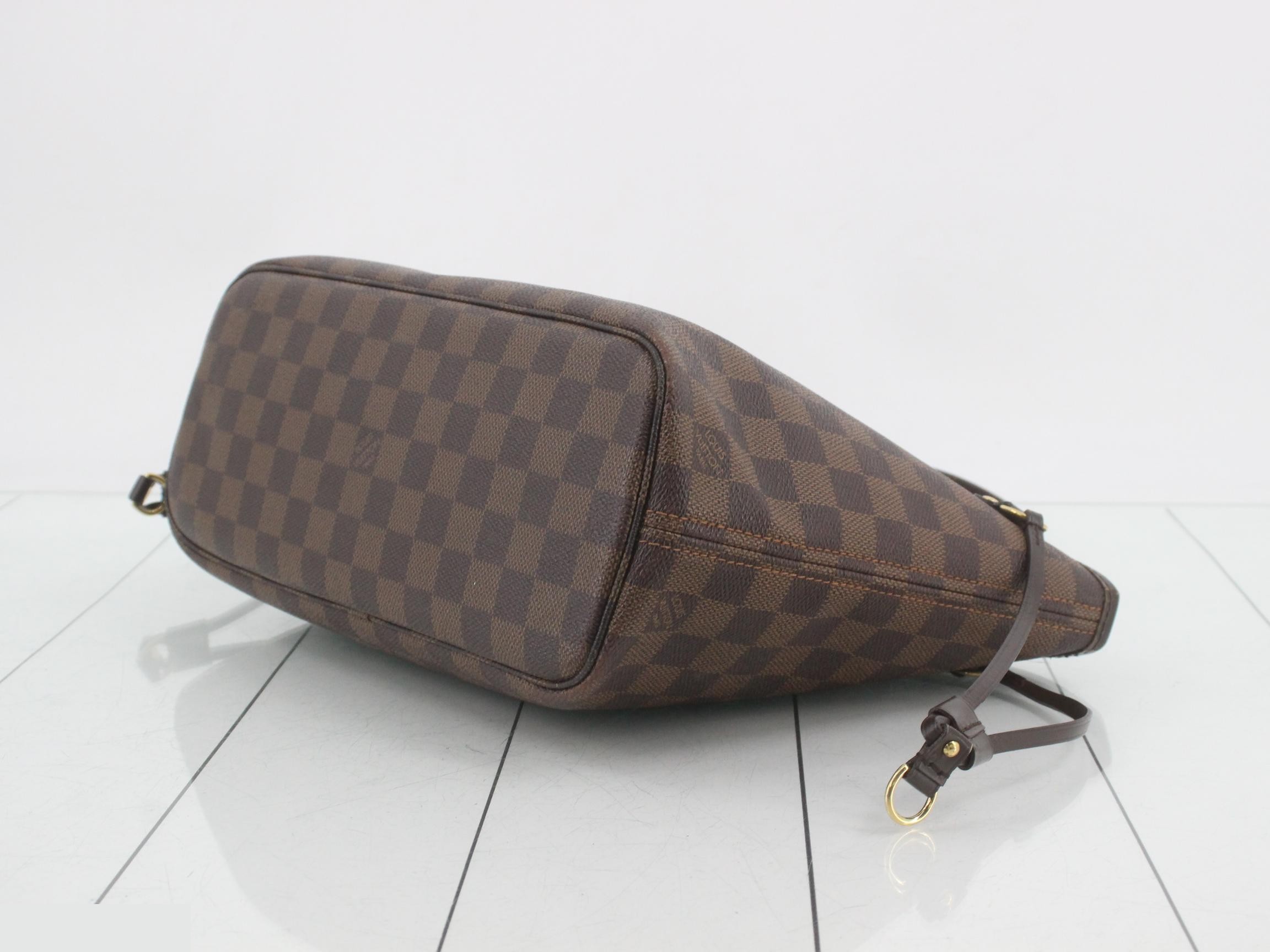 Neverfull PM Damier Ebene Brown Tote Bag — view 6