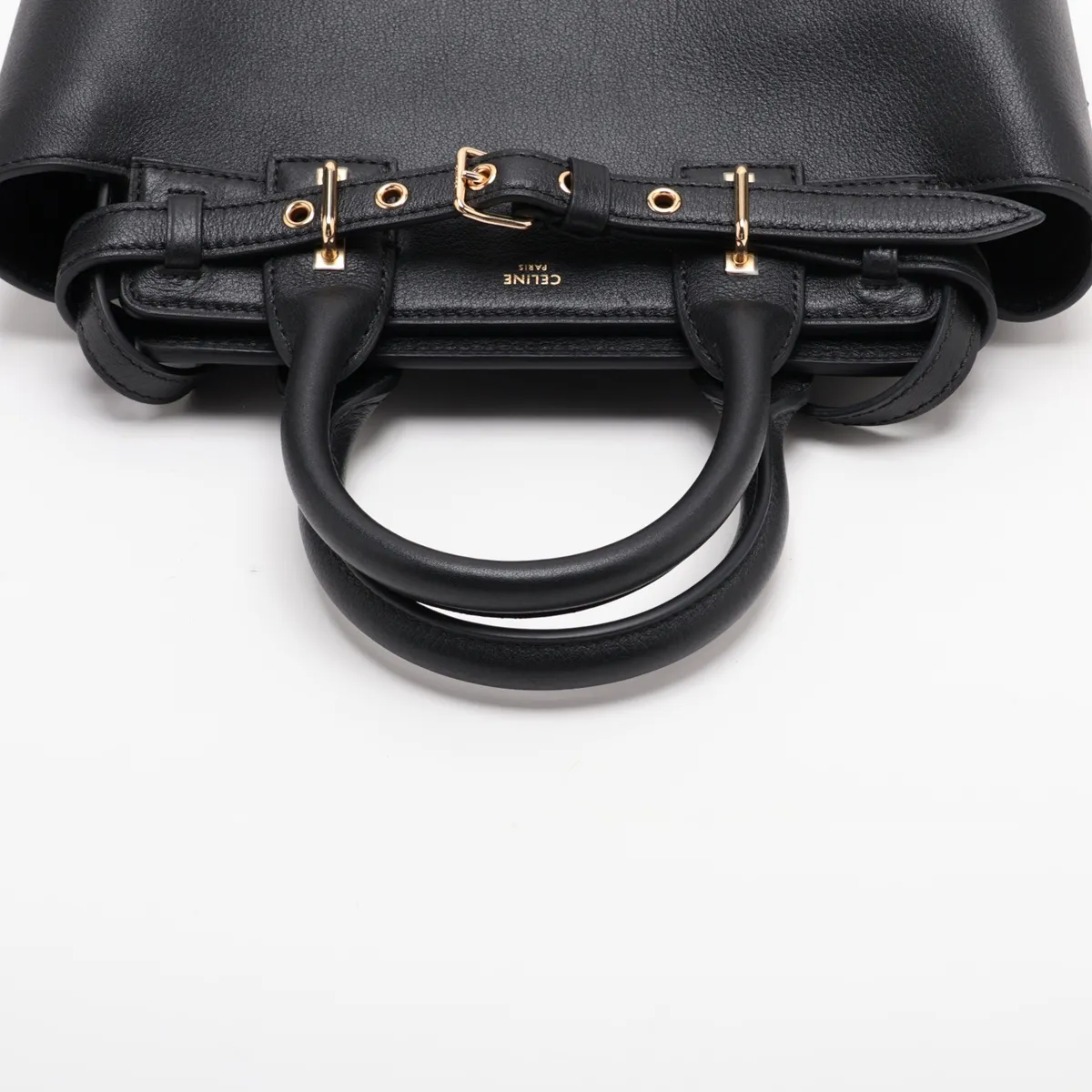 Conti Leather 2-Way Handbag, Black — view 5