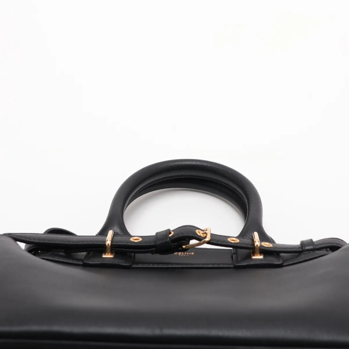 Conti Leather 2-Way Handbag, Black — view 6