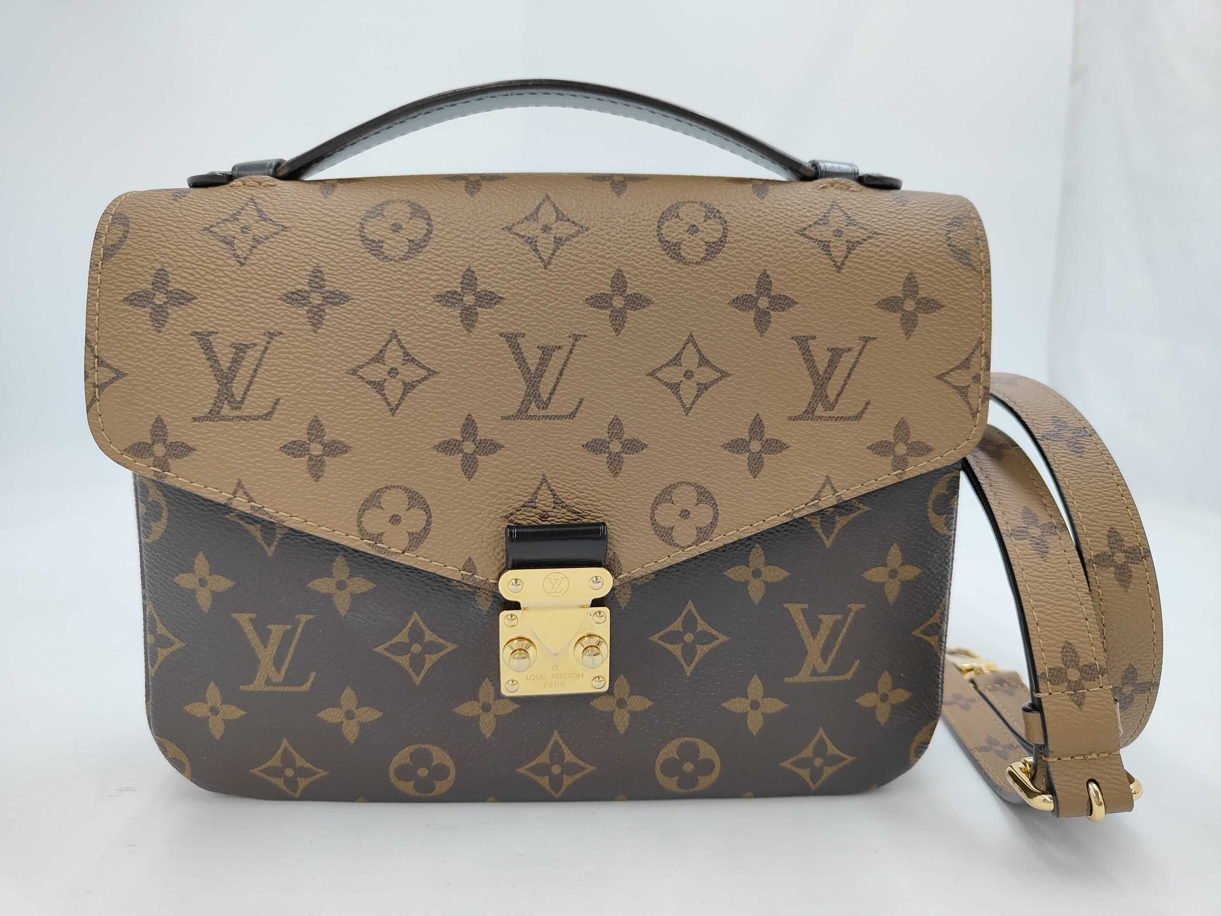 M44876 Monogram Reverse Pochette Metis MM 2-Way Handbag