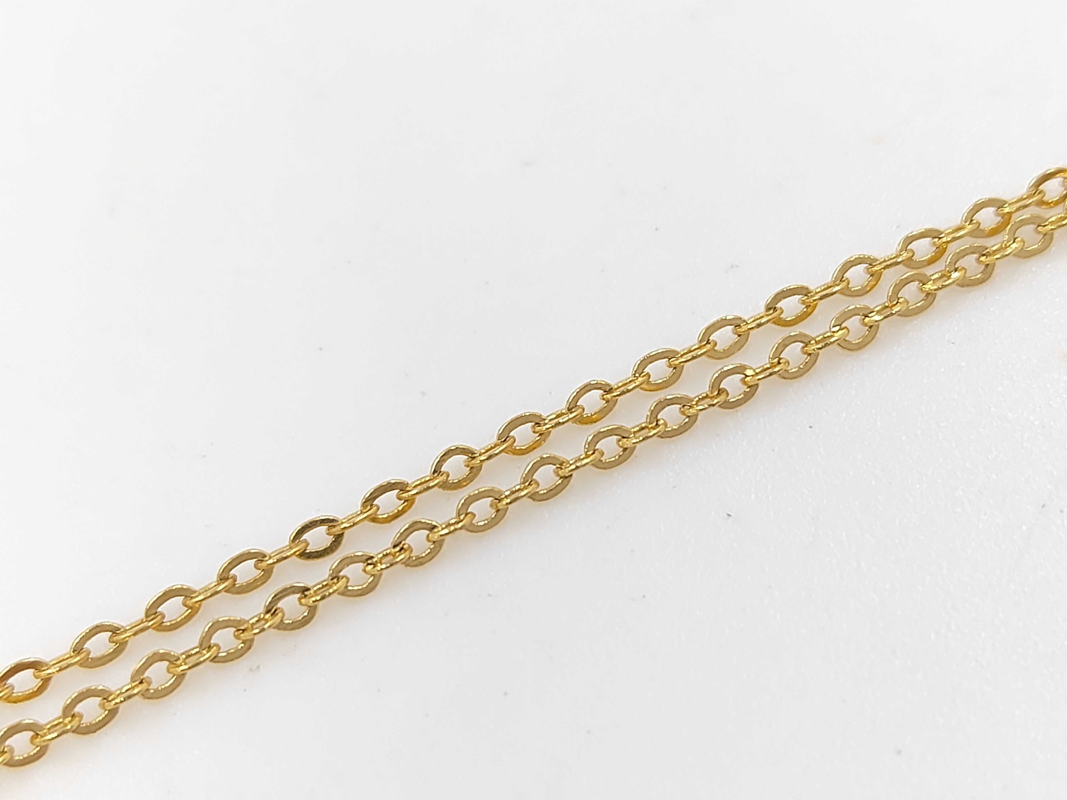 (YSL) Rhinestone GP Necklace — view 4