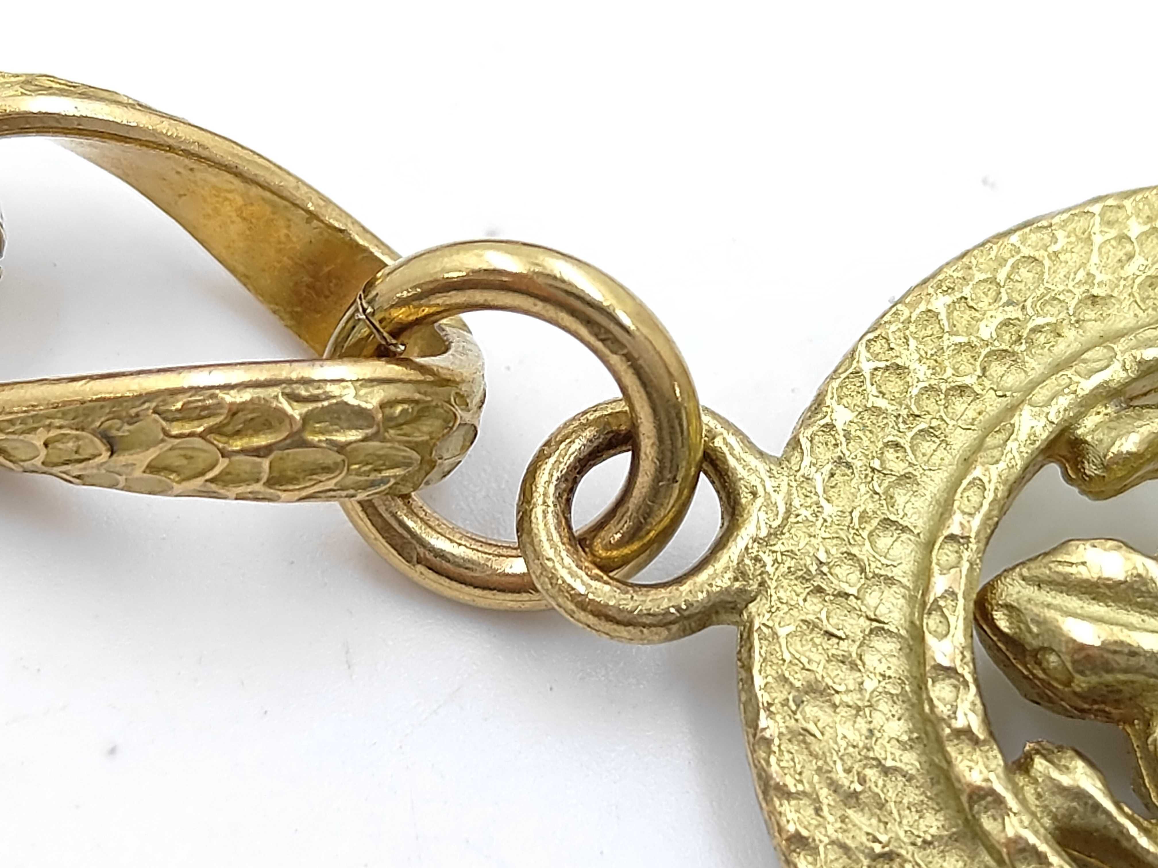 Vintage Frog Motif Double Chain Belt — view 7