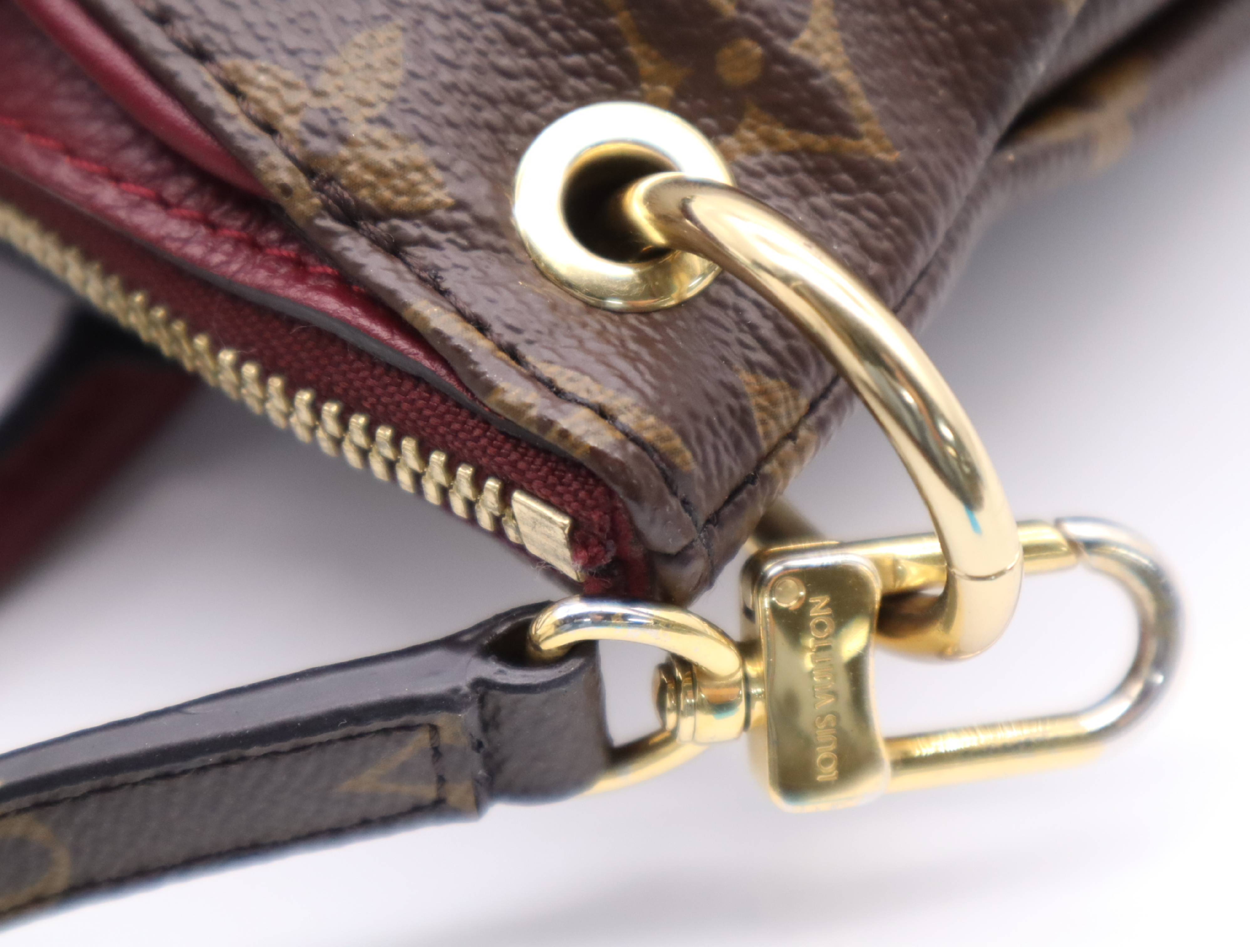 M42961 Monogram Pallas BB Raisin Handbag with Shoulder Strap — view 11