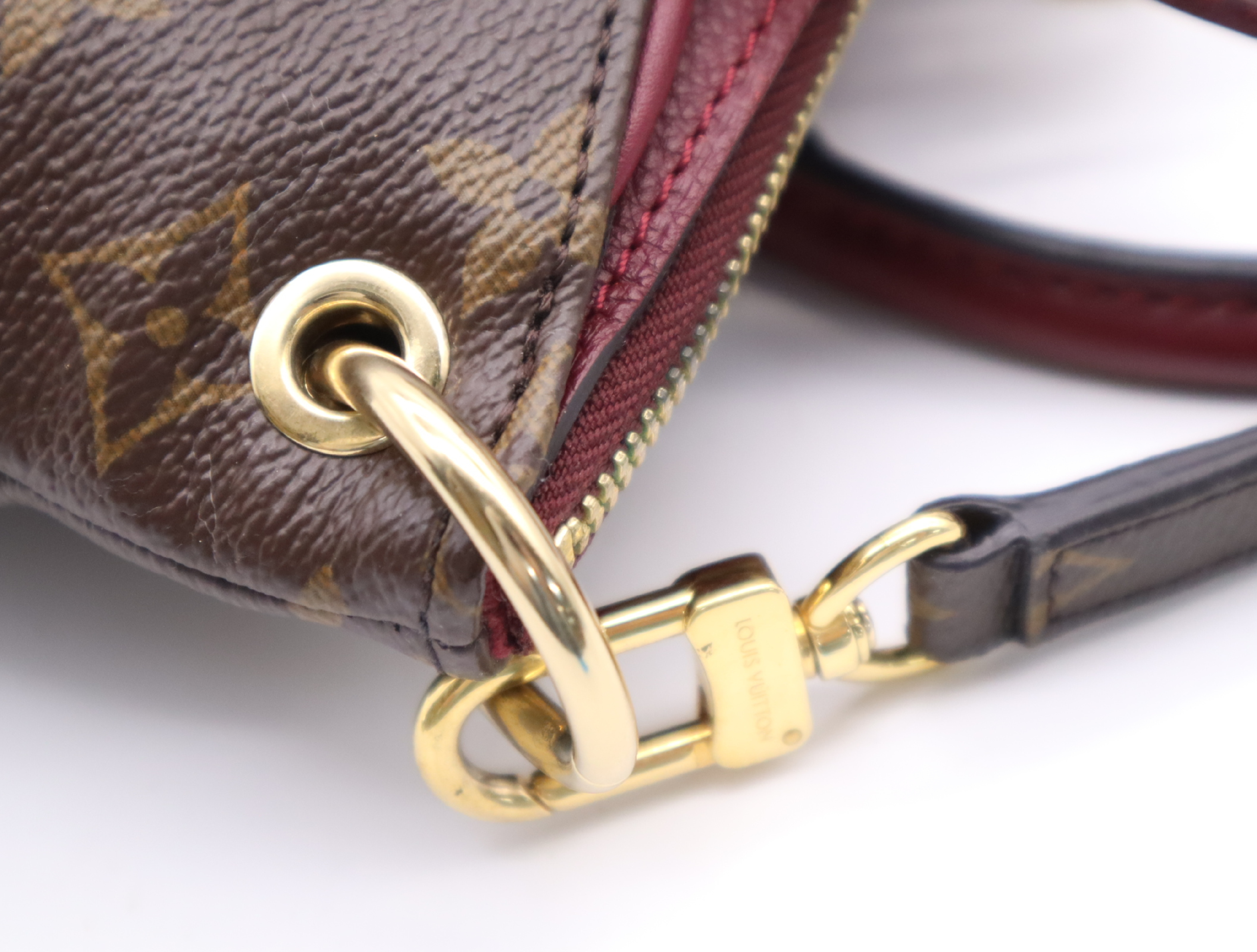 M42961 Monogram Pallas BB Raisin Handbag with Shoulder Strap — view 8