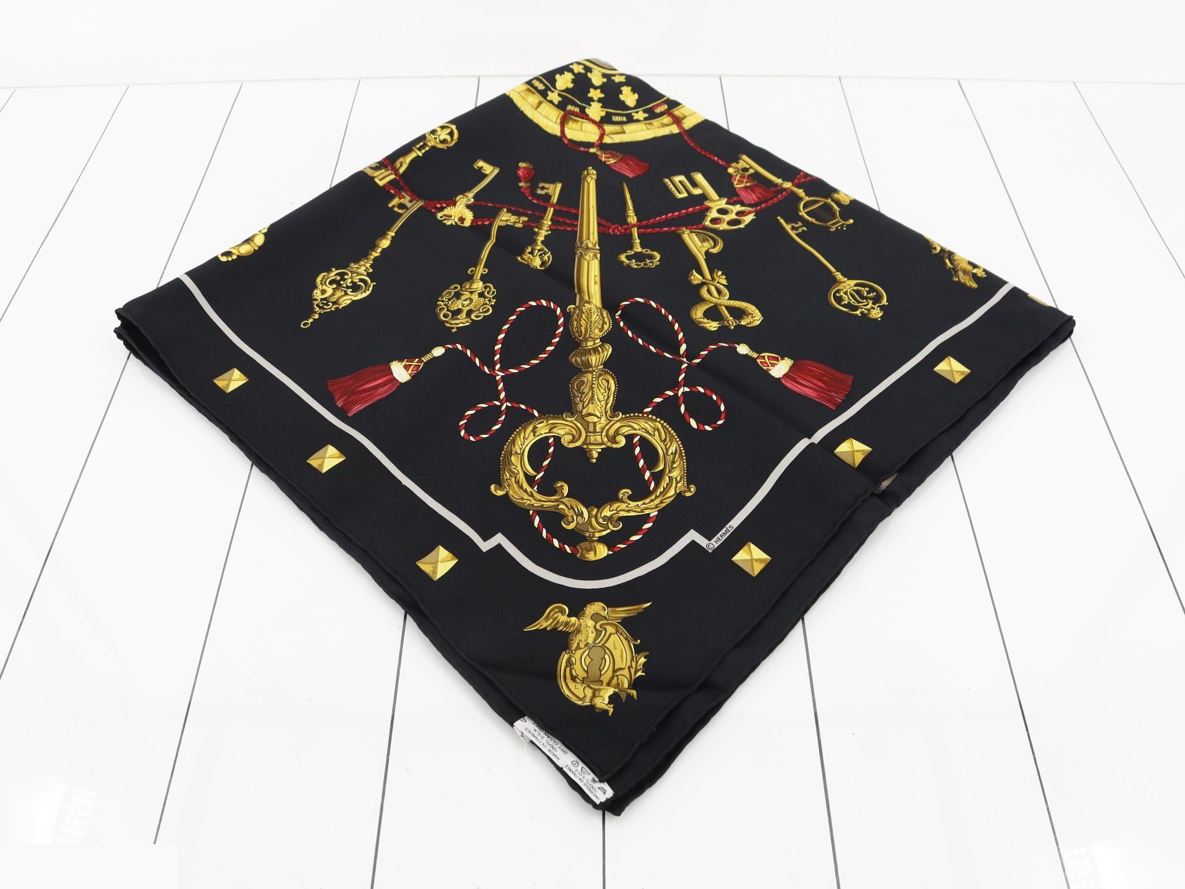 Carre 90 Key Silk Scarf — view 2