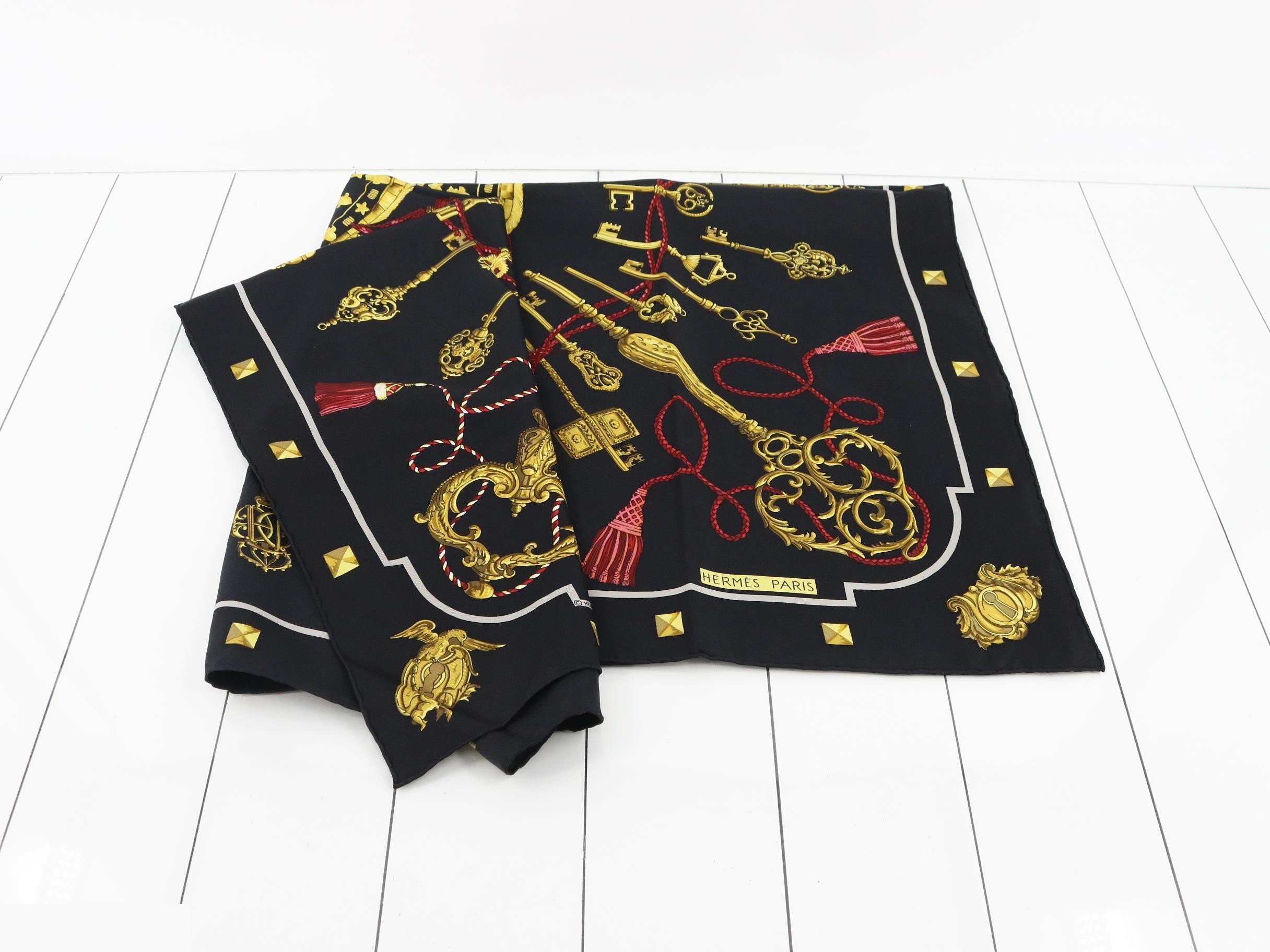 Carre 90 Key Silk Scarf — view 3