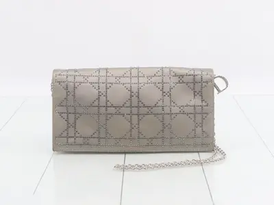 Satin Rhinestone Shoulder Bag