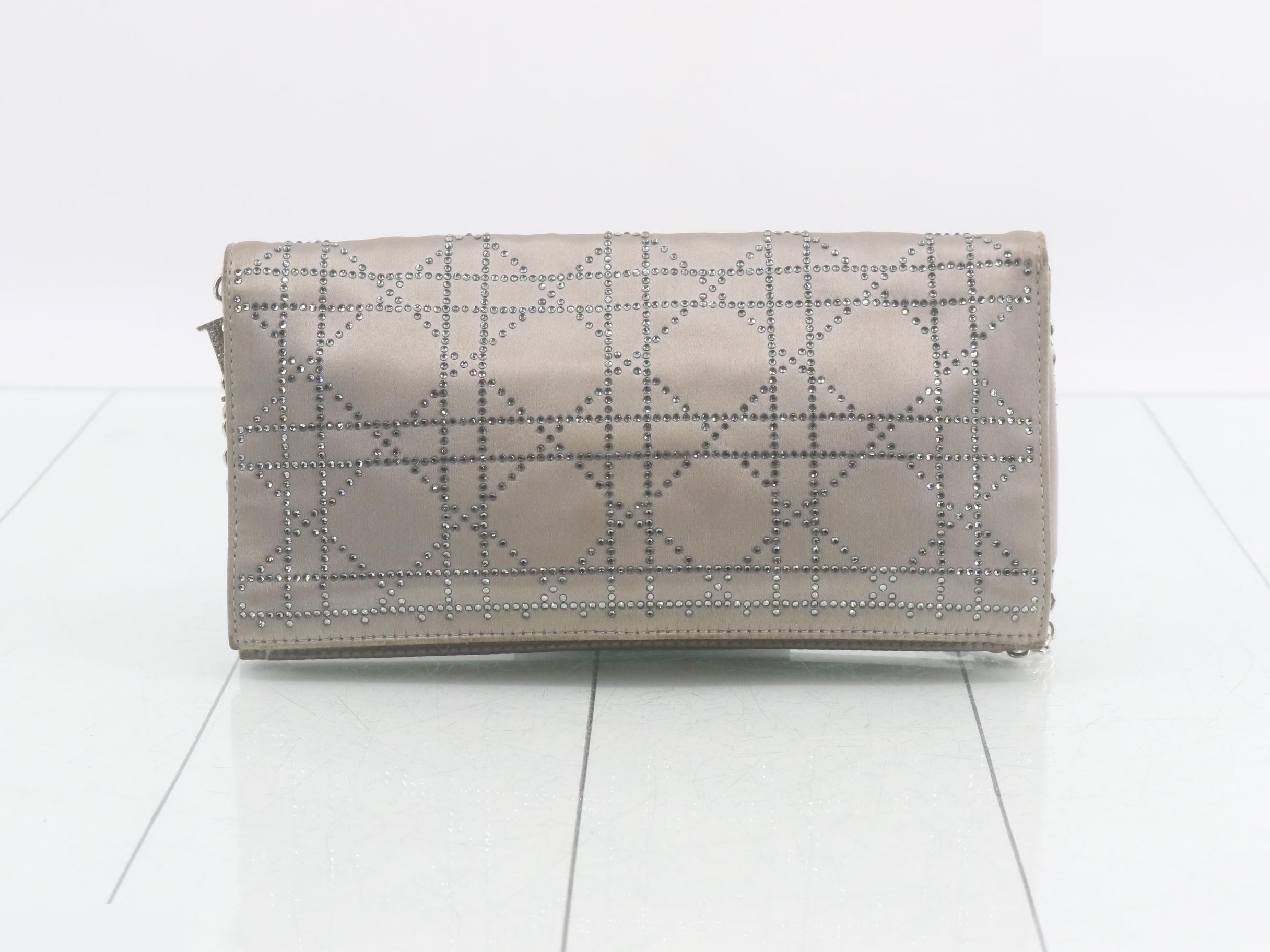 Satin Rhinestone Shoulder Bag — view 2