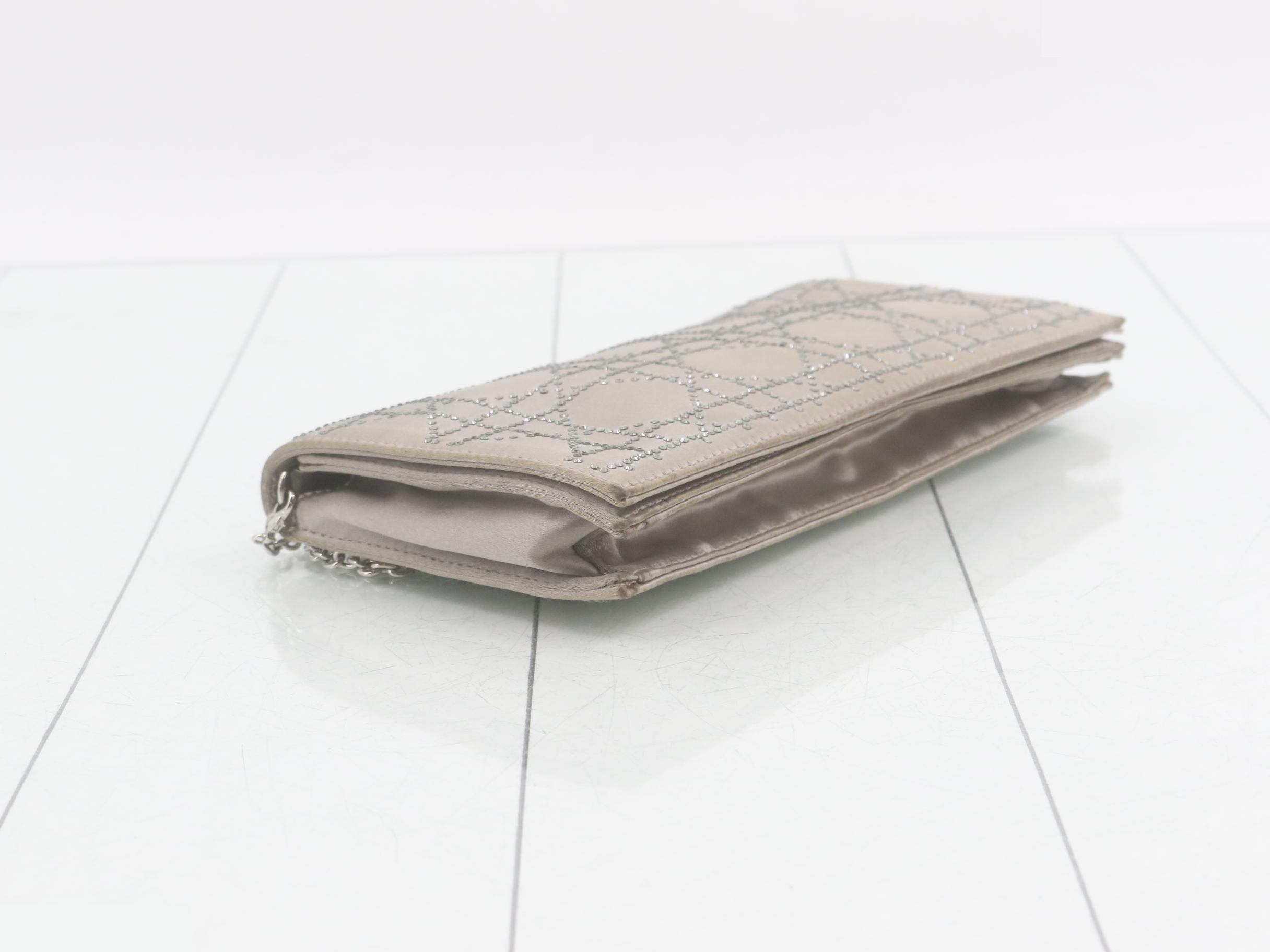 Satin Rhinestone Shoulder Bag — view 5