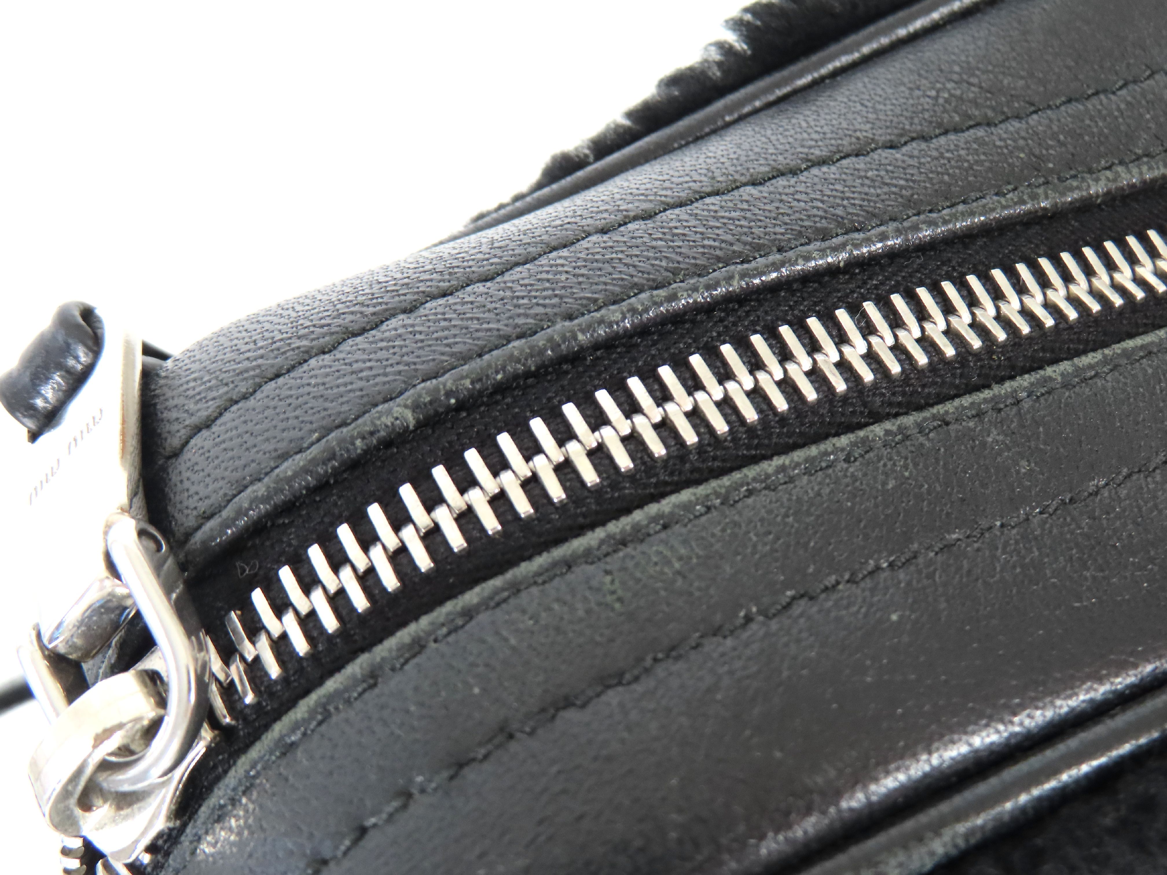 shoulder bag, sequined, fur, black shoulder bag — view 8