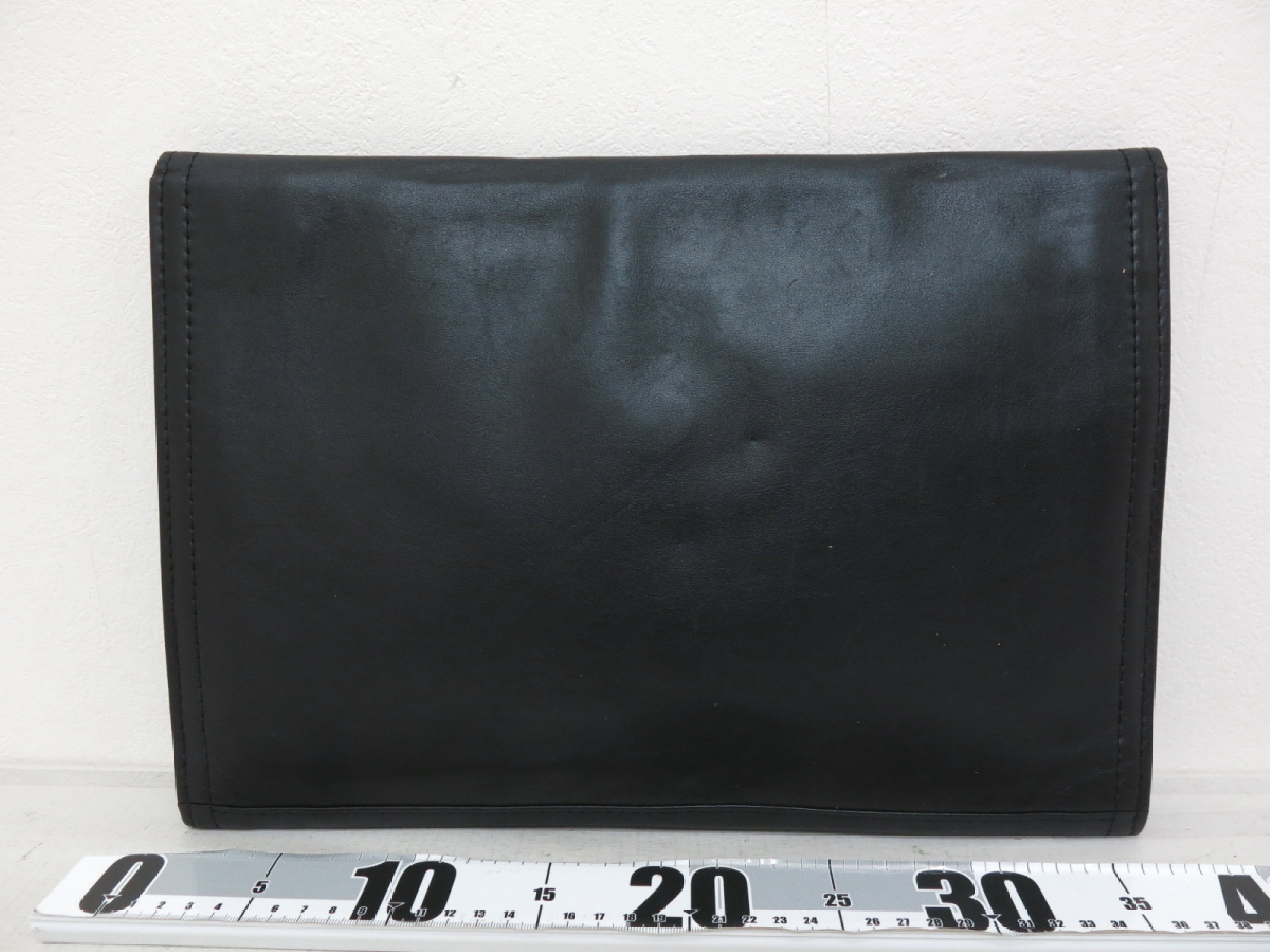 Leather Stitch Clutch Bag — view 2