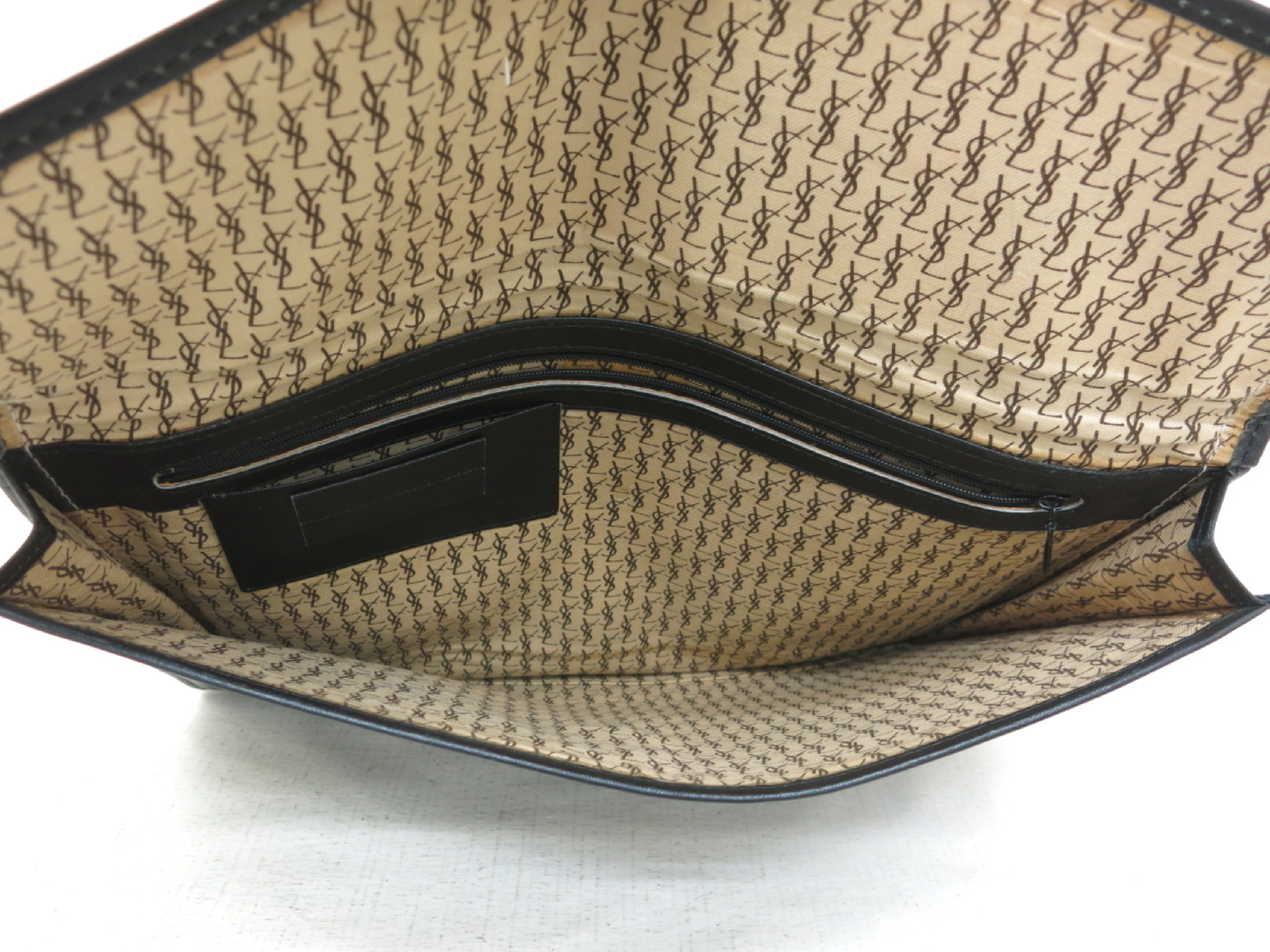 Leather Stitch Clutch Bag — view 6