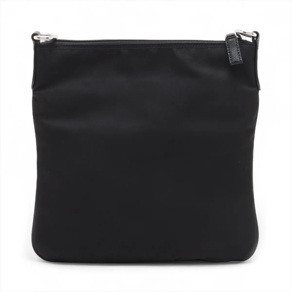 Tessuto Nylon x Leather Shoulder Bag Black 1BH716 — view 2