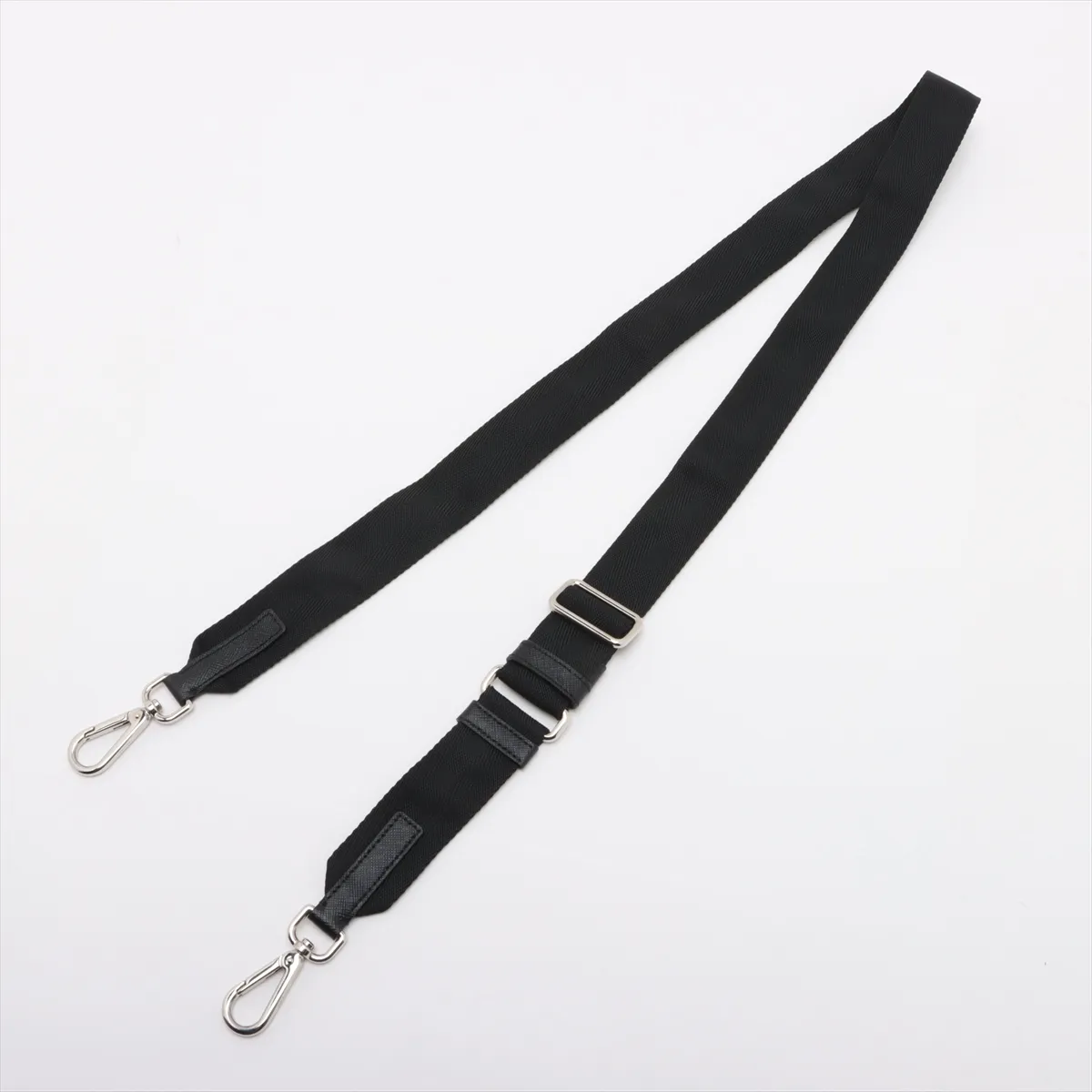 Tessuto Nylon x Leather Shoulder Bag Black 1BH716 — view 5