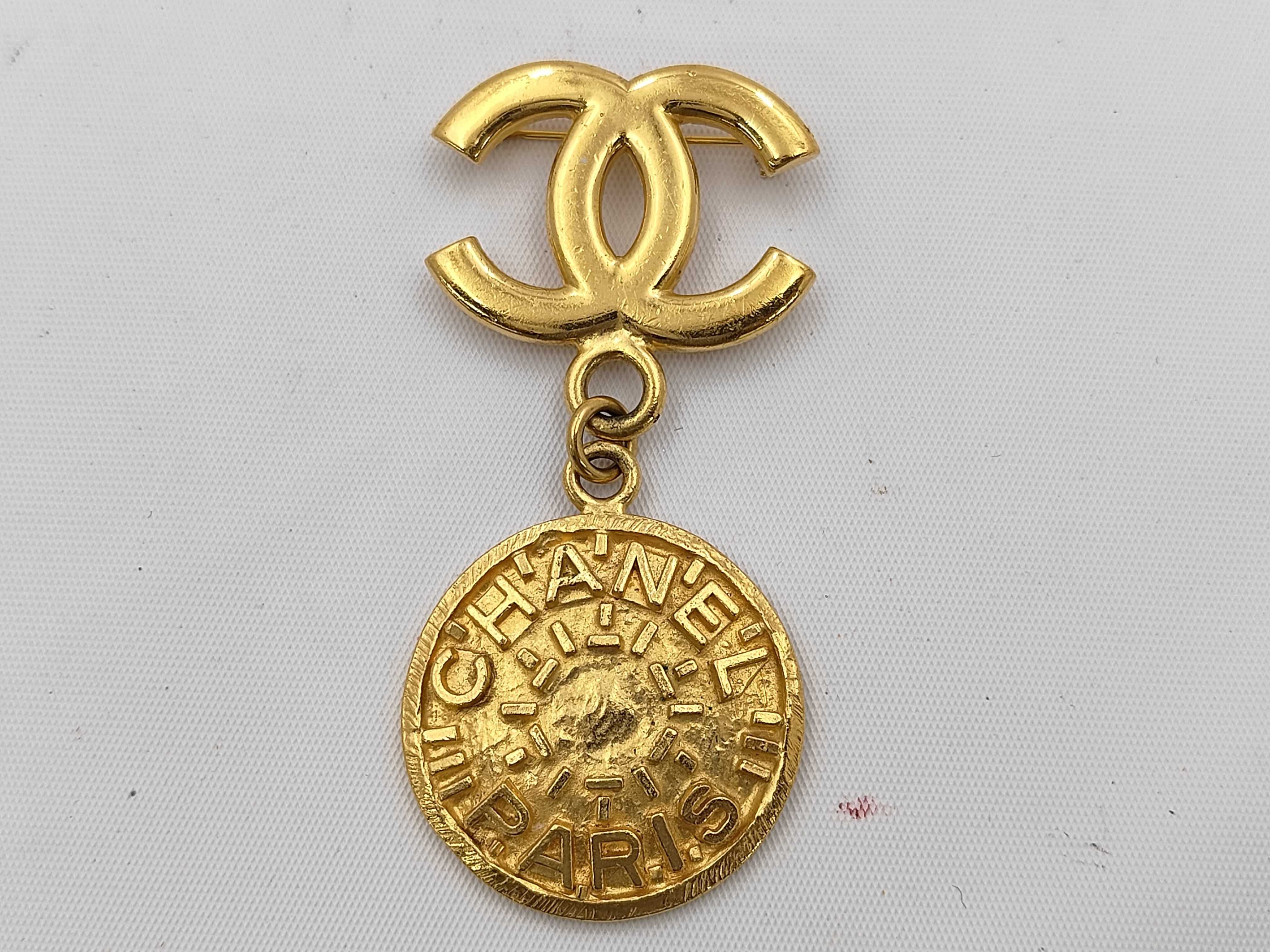Brooch, Coco Mark Medal, GP Gold, 96P, Bag