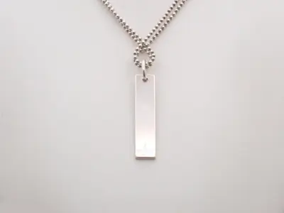 Necklace, ball chain, 925 silver, 23.8g, box included, chain approximately 50cm.