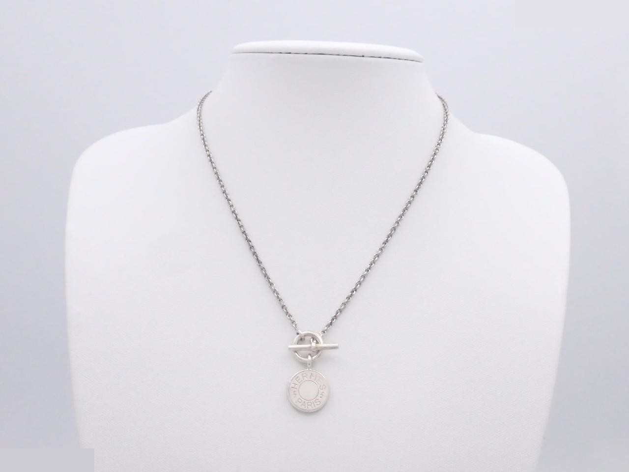 Sellier necklace pendant, 925 sterling silver, 9.6g, chain approximately 39cm. — view 3