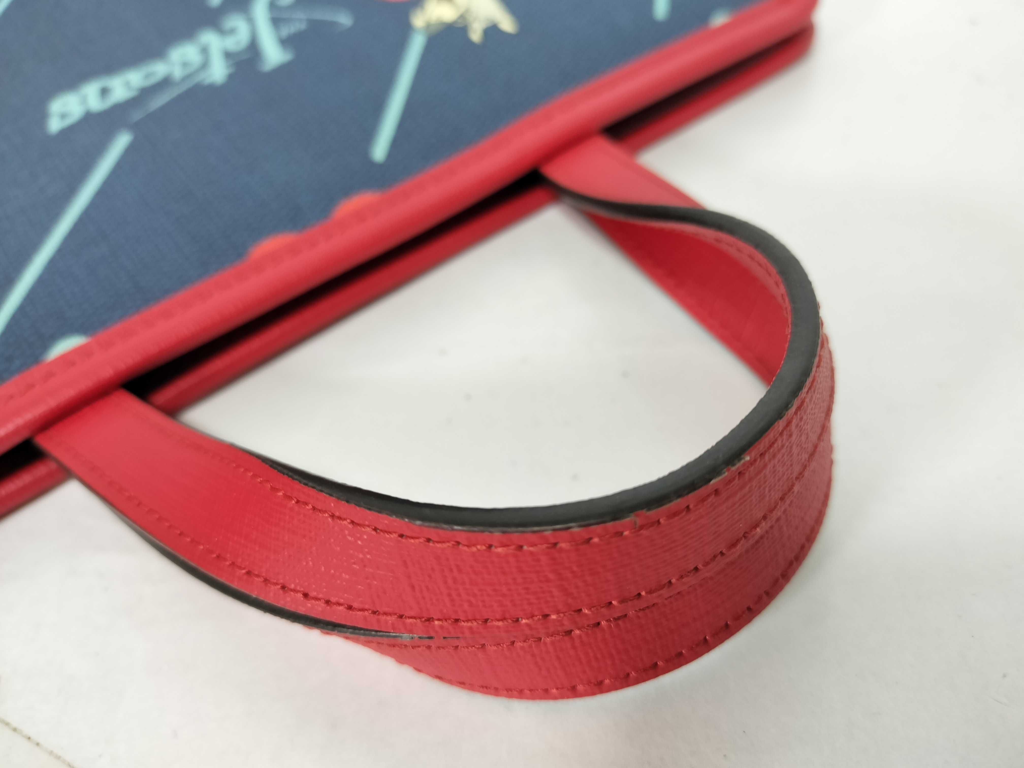 Jetson collaboration handbag, navy and red. — view 4