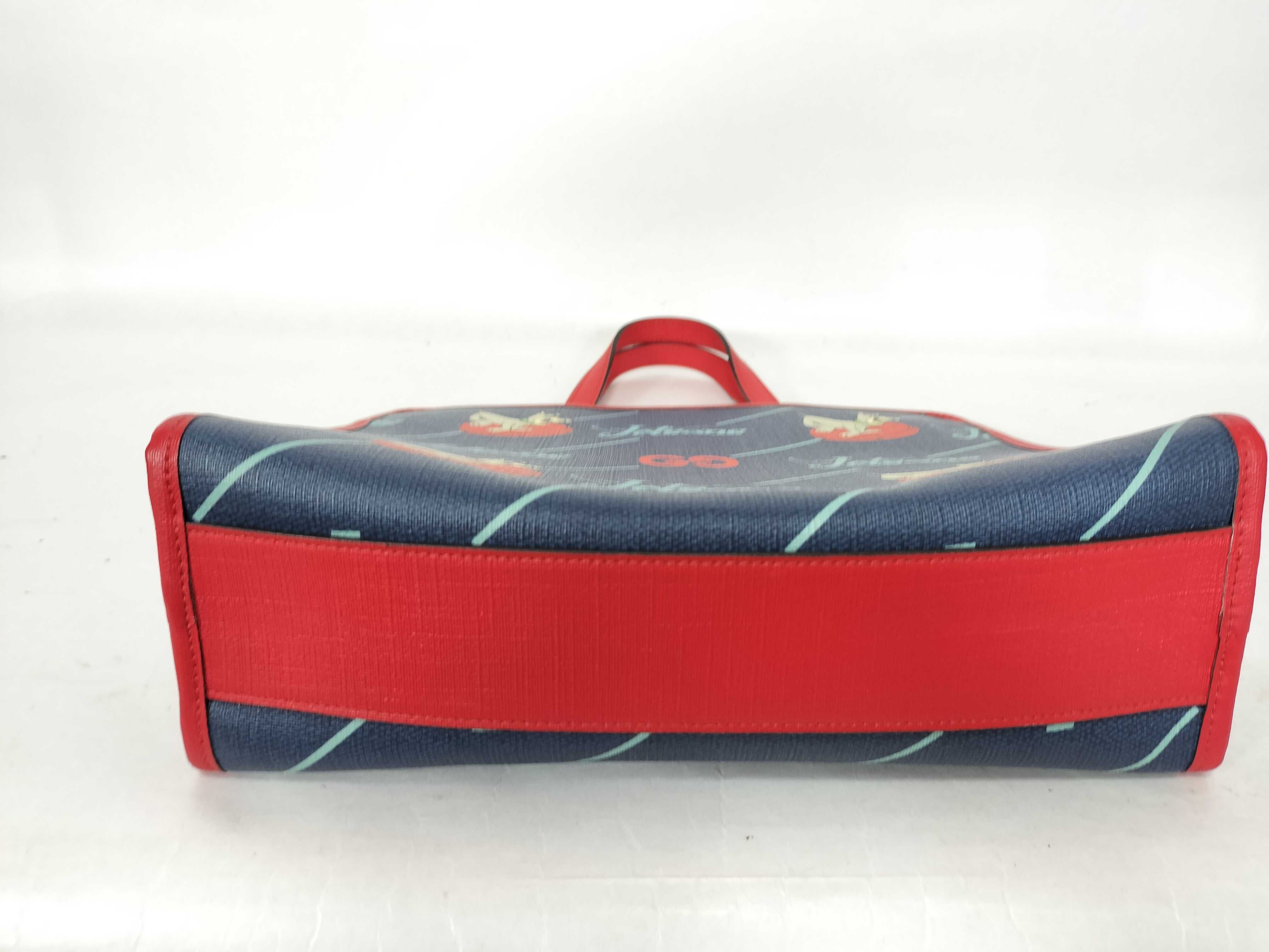 Jetson collaboration handbag, navy and red. — view 7