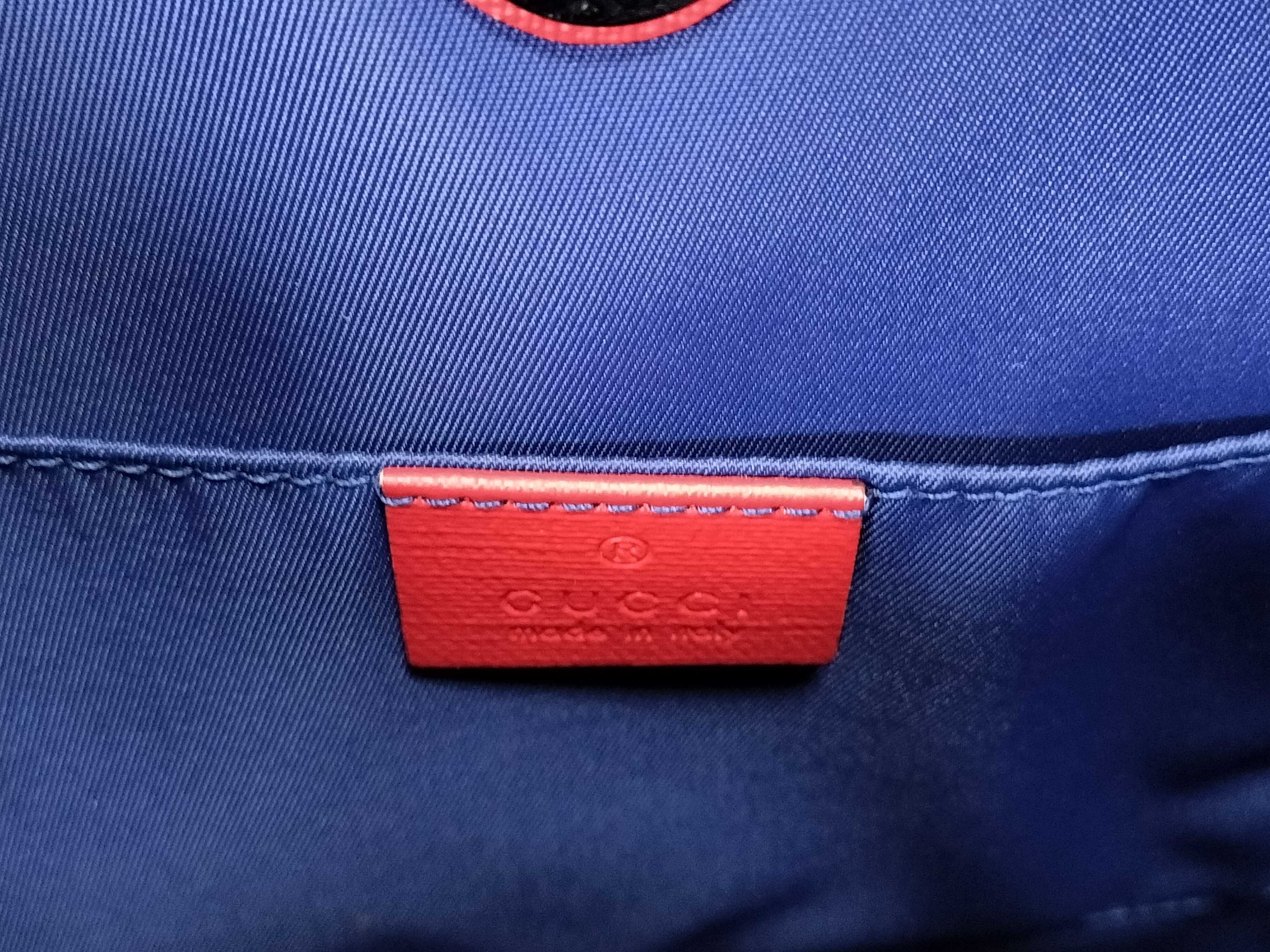 Jetson collaboration handbag, navy and red. — view 10