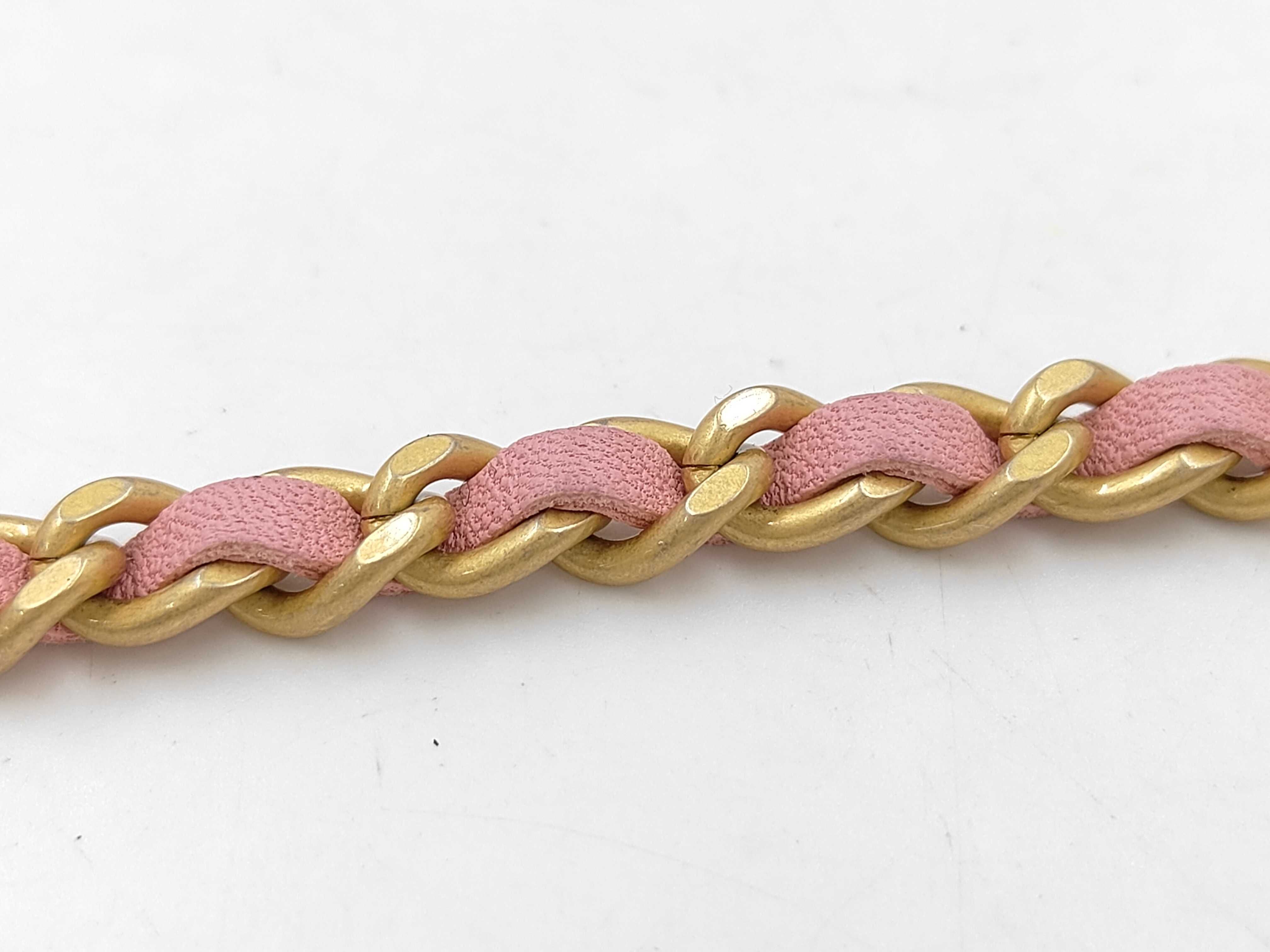 Lambskin Pink Handle Chain Shoulder Bag with IC Chip — view 9