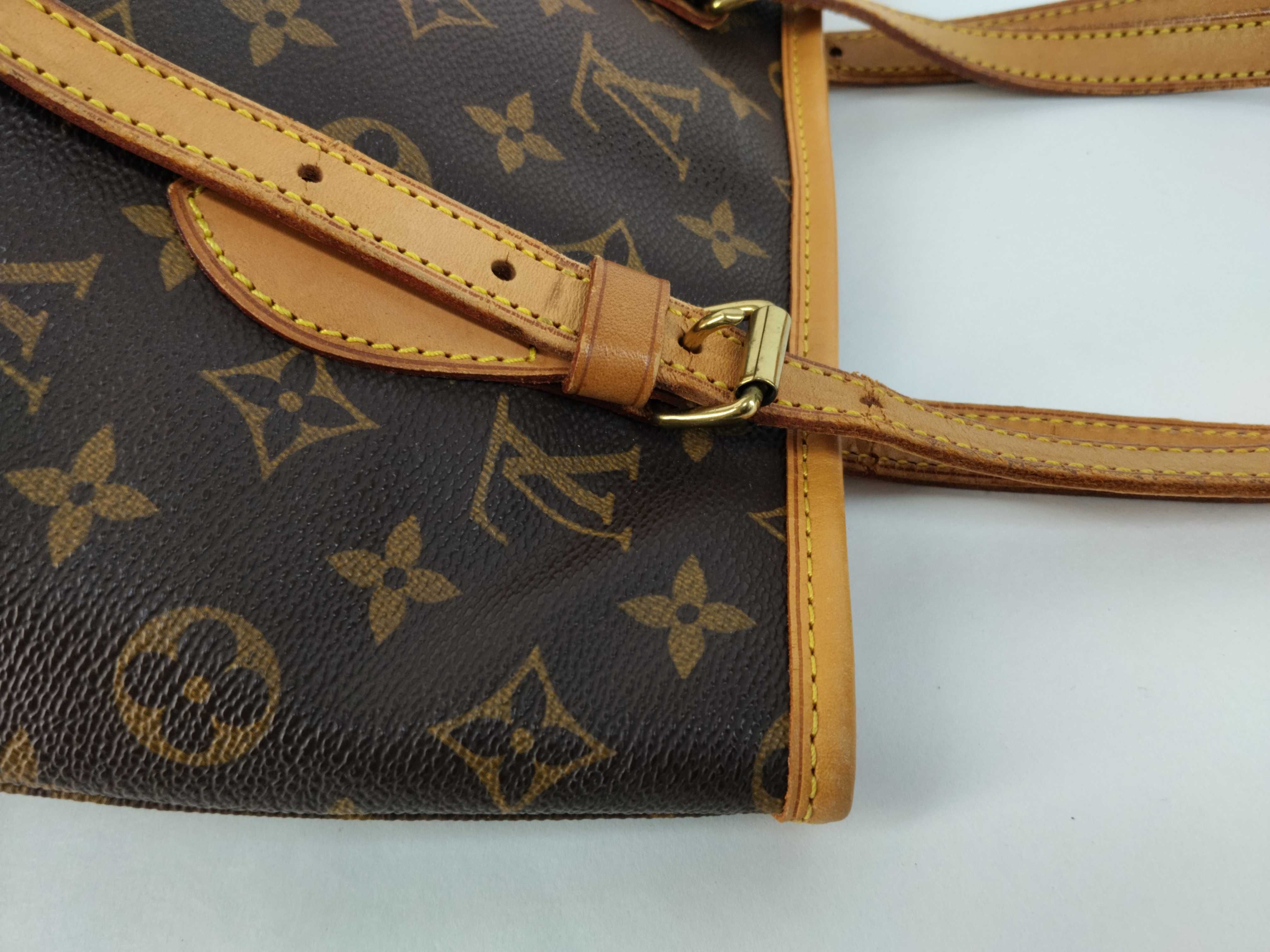Monogram Bag Petite Bucket No Pouch Cracks on Handles Tote Bag — view 5