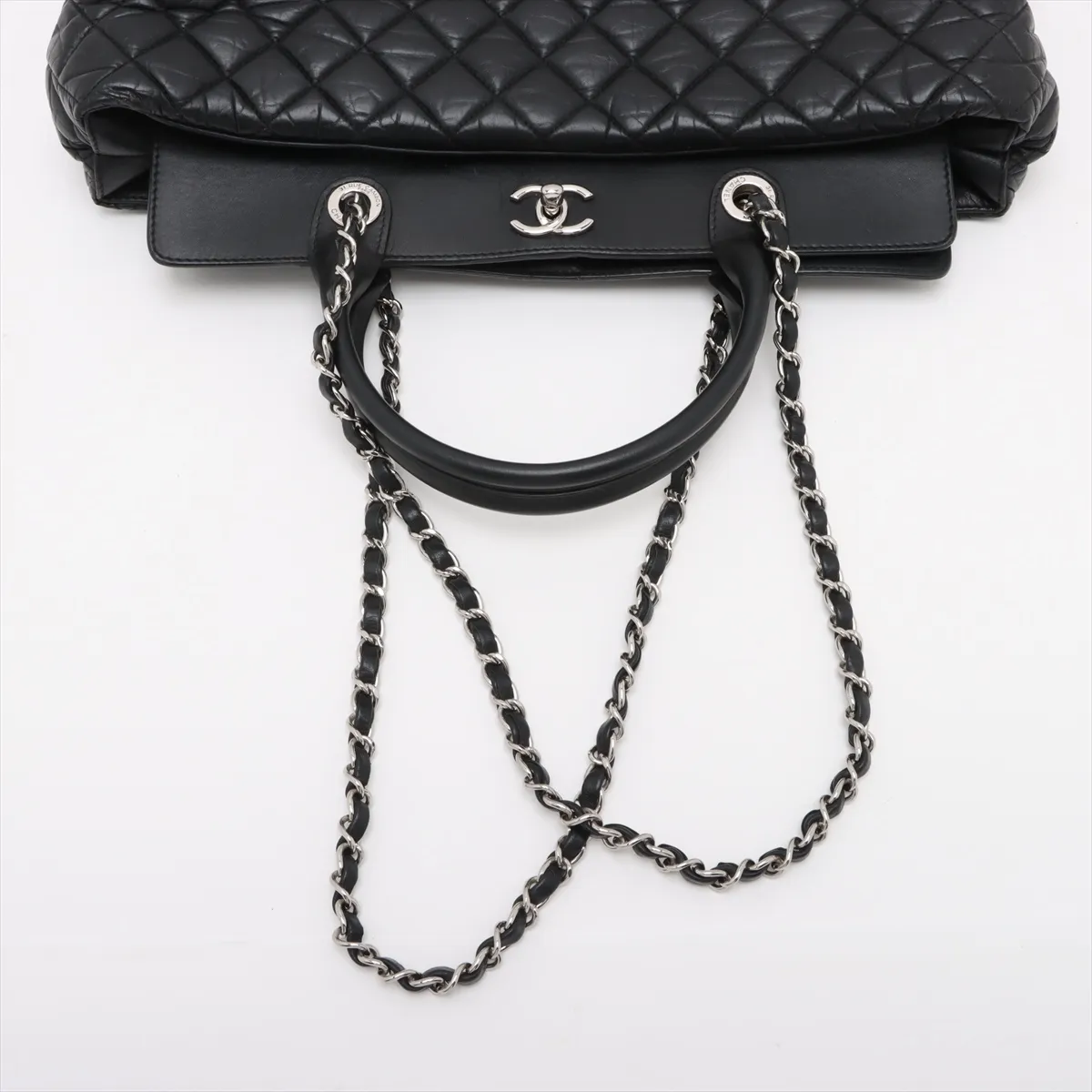 Portobello Vintage Calf 2WAY Handbag Black Silver Hardware 17328416 17th Series — view 5