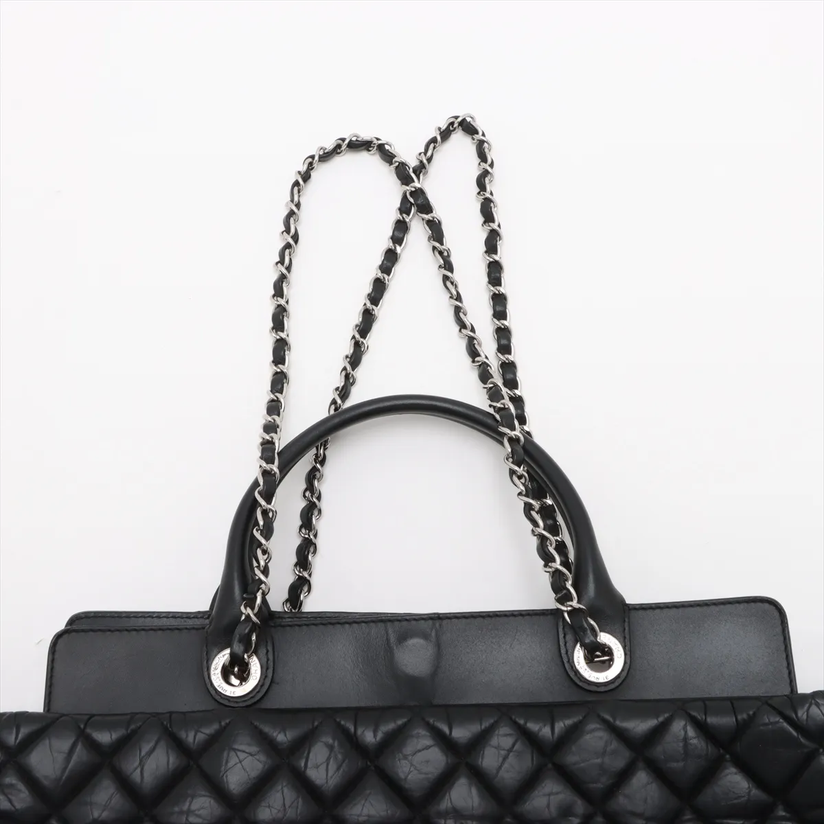 Portobello Vintage Calf 2WAY Handbag Black Silver Hardware 17328416 17th Series — view 6