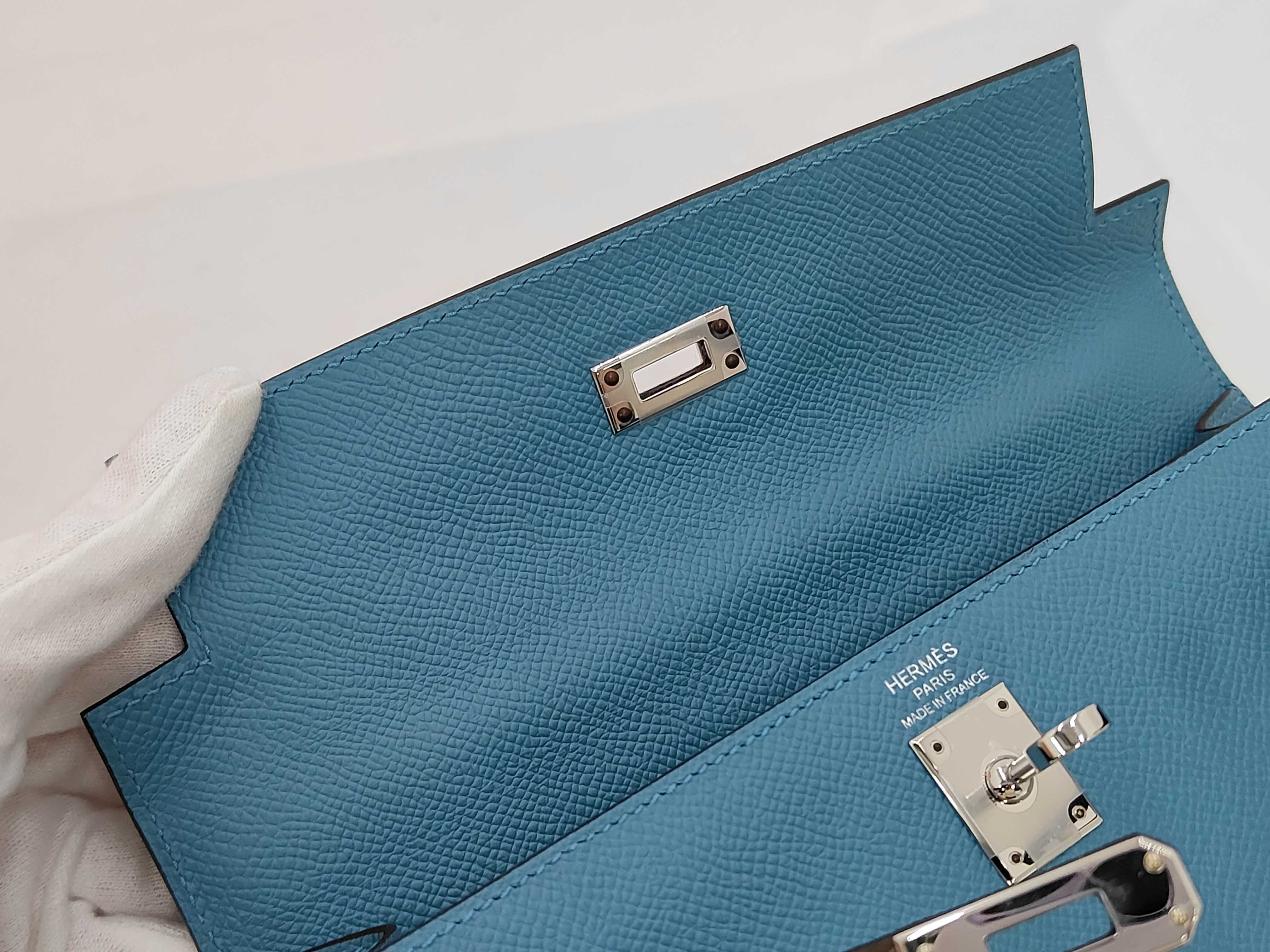 Kelly 25 Epsom Tricolor Handbag (W stamp) — view 12
