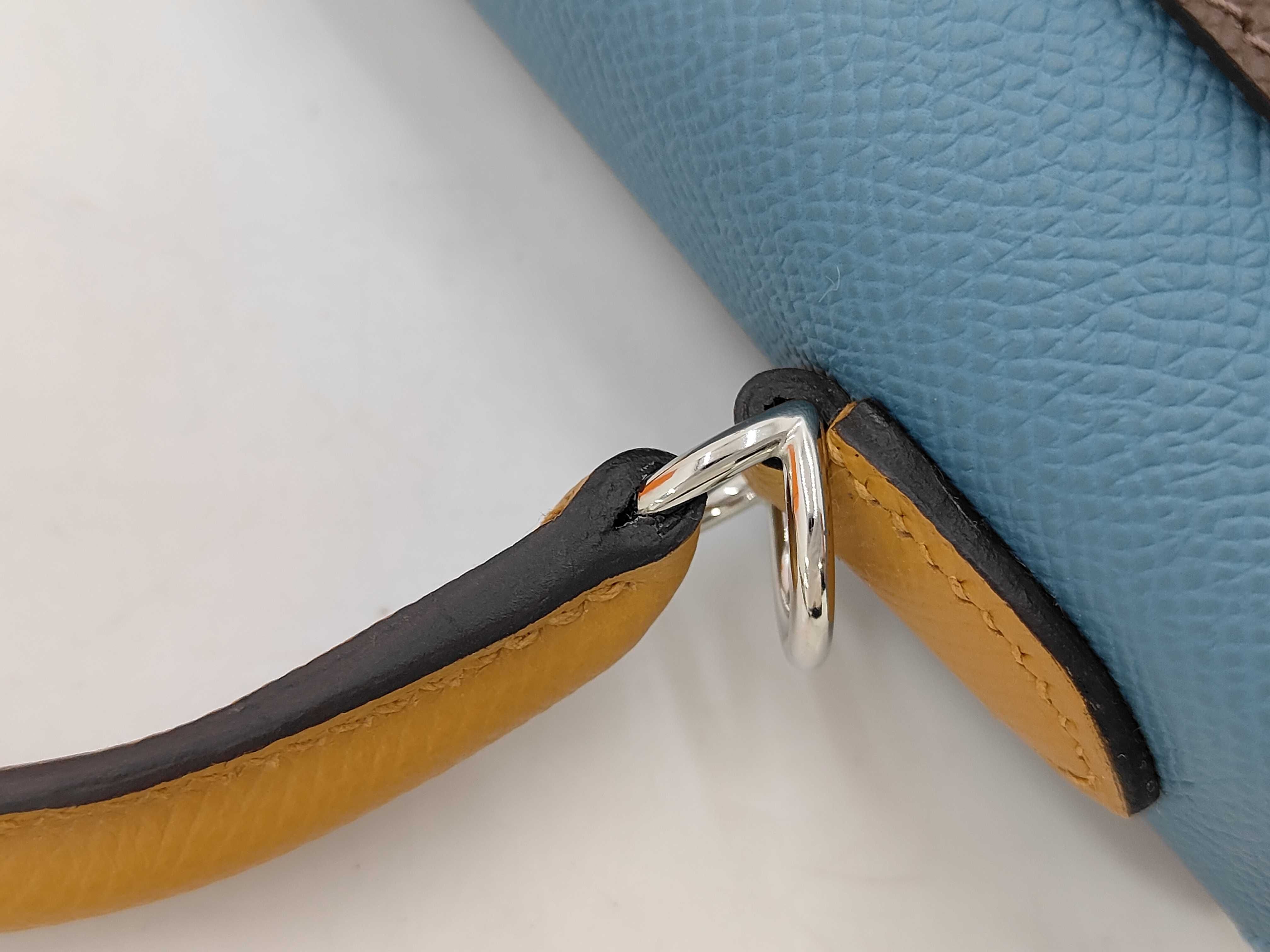 Kelly 25 Epsom Tricolor Handbag (W stamp) — view 7