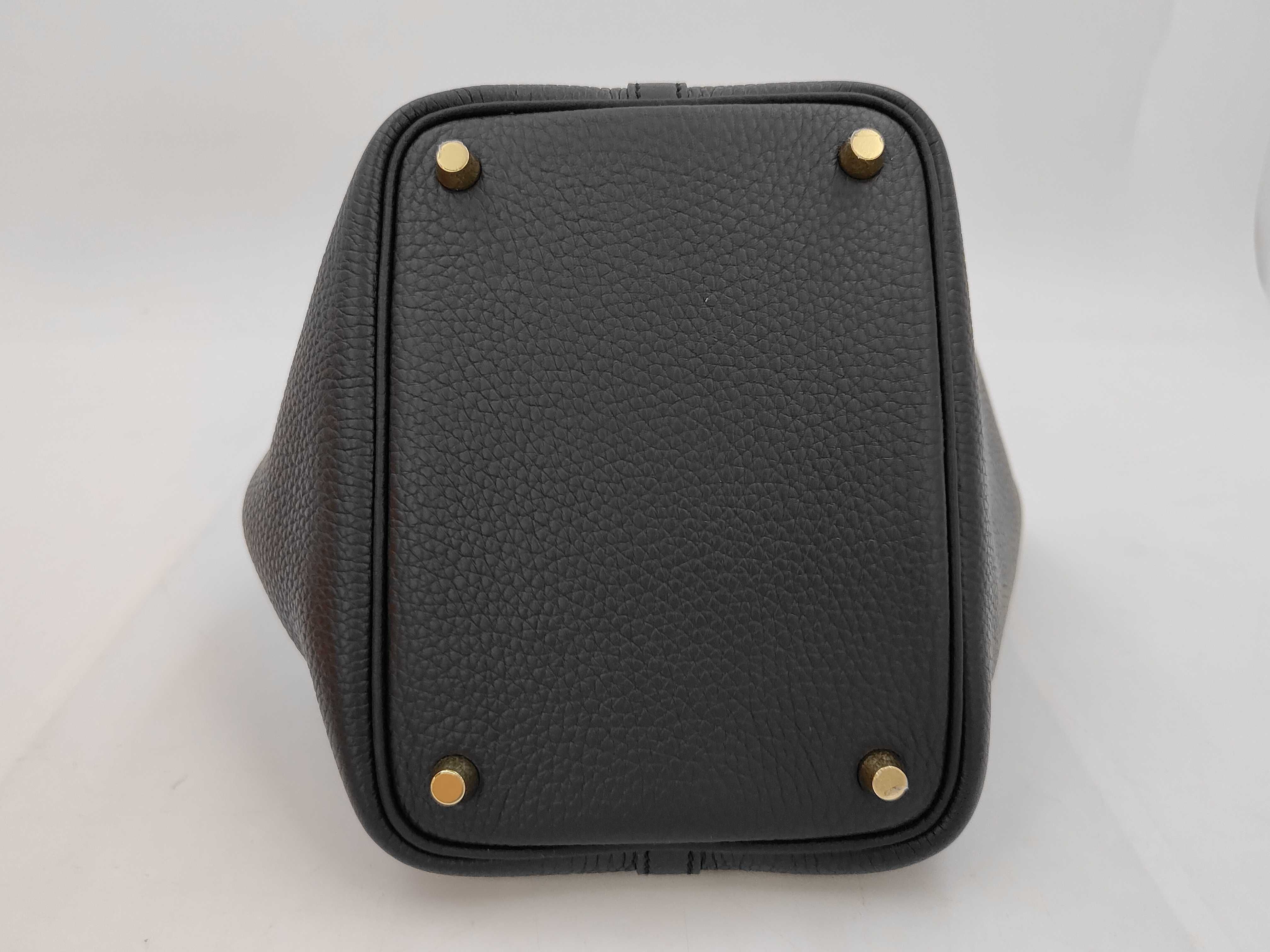 Picotin PM K stamp handbag, Noir (black) handbag — view 6
