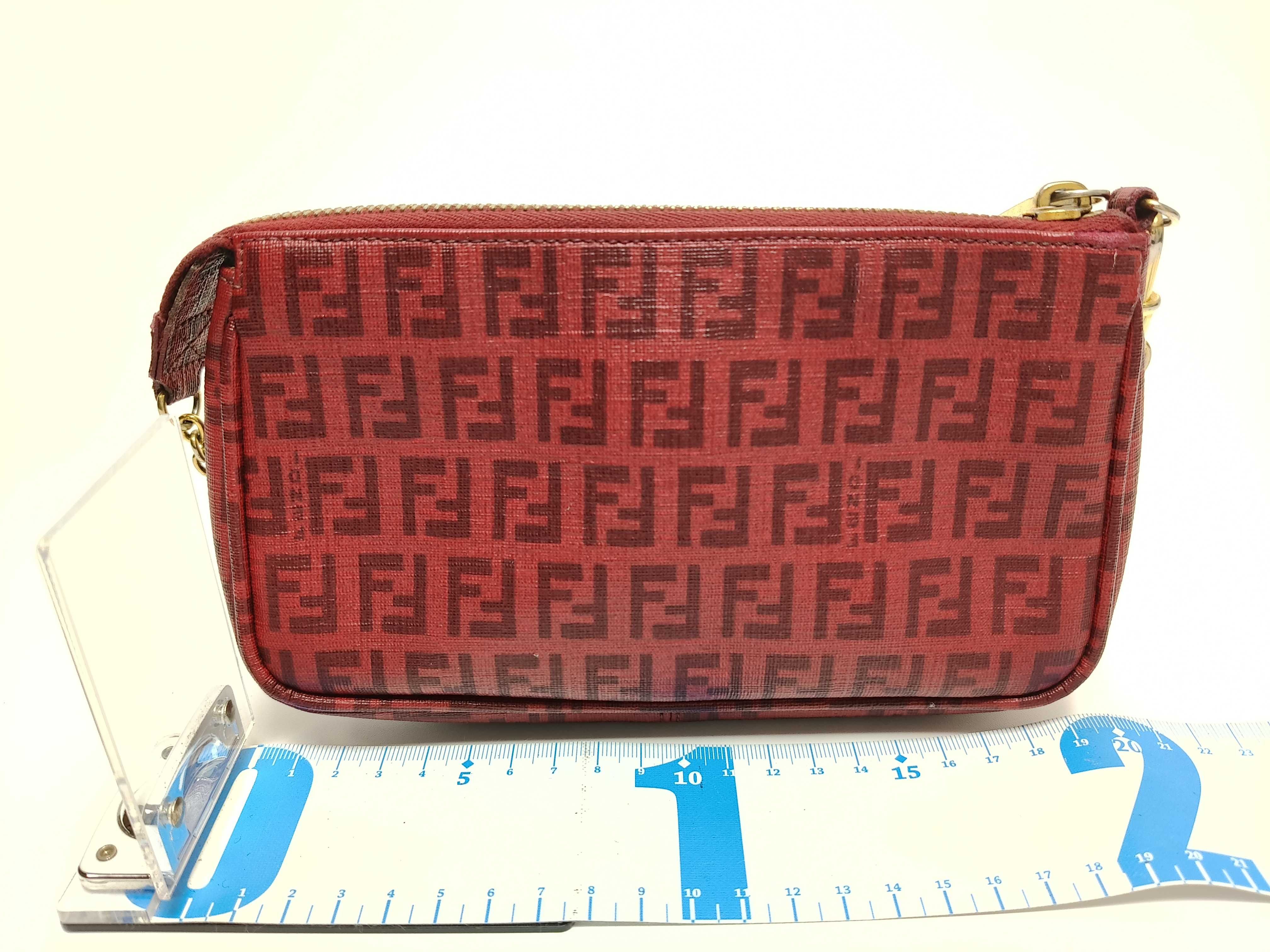 Zucca pattern Fendi chain shoulder bag Zucca pouch — view 2