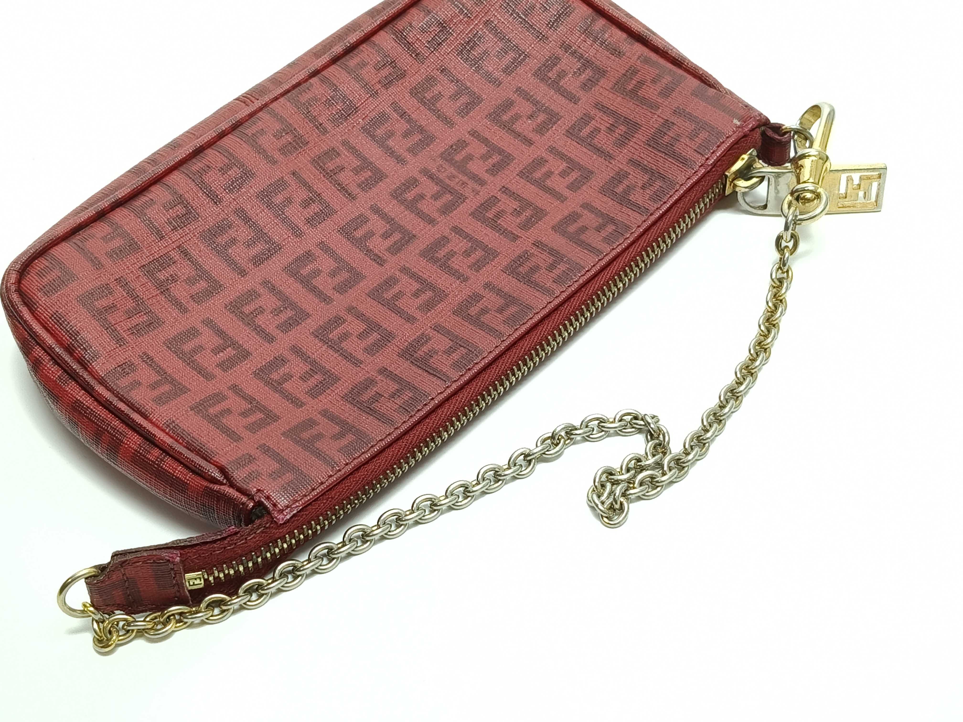 Zucca pattern Fendi chain shoulder bag Zucca pouch — view 3