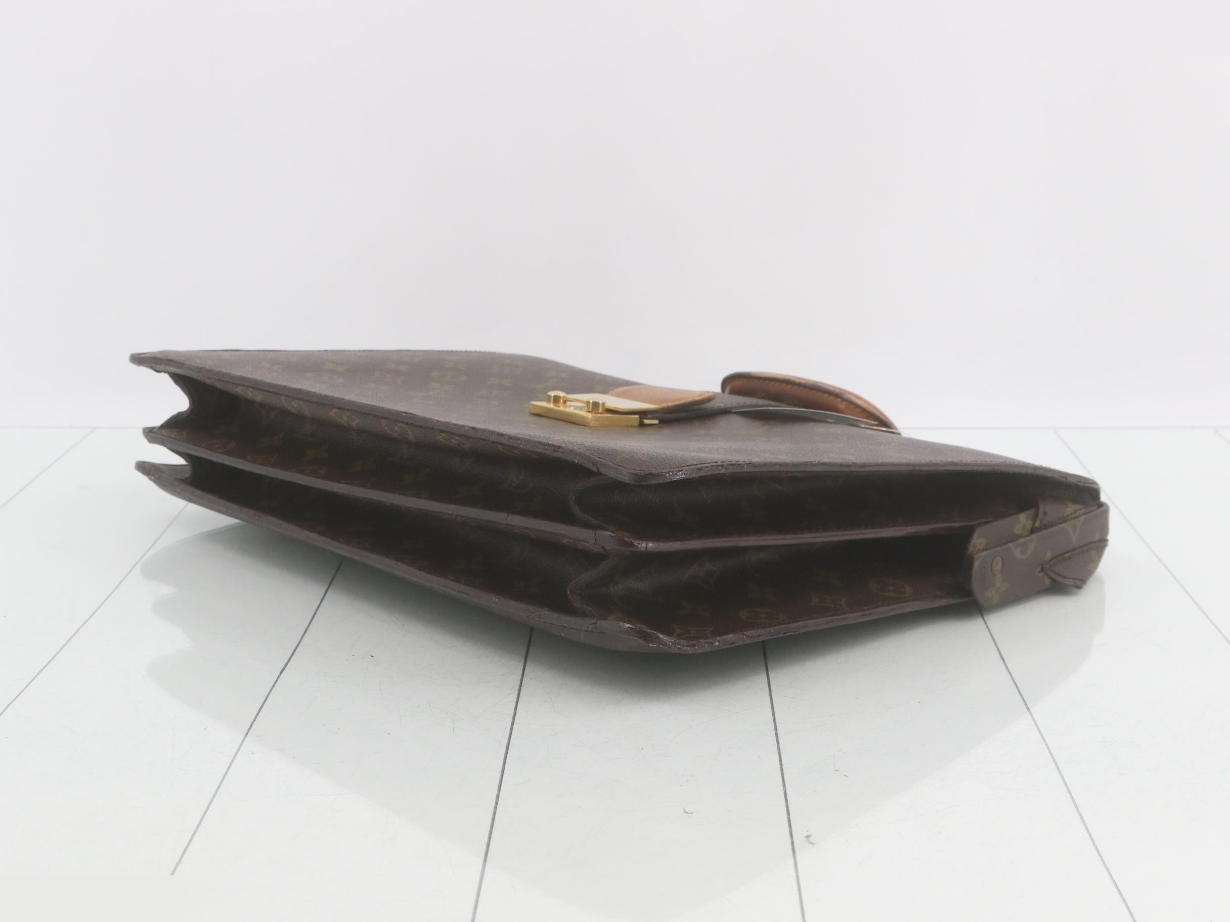 Monogram Serviette Fermoire Business Bag — view 6