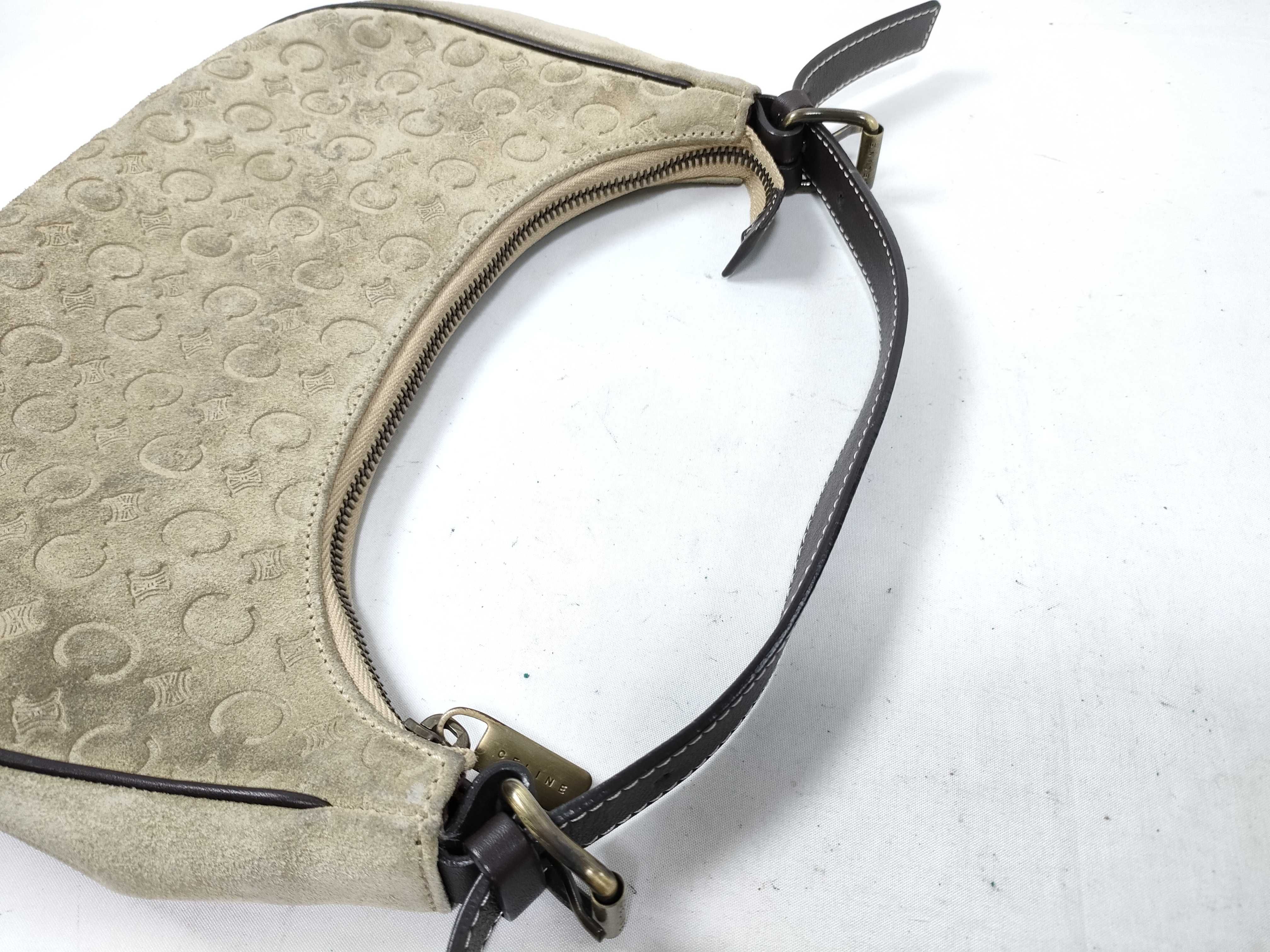 One-Shoulder Hobo Macadam Handbag — view 6