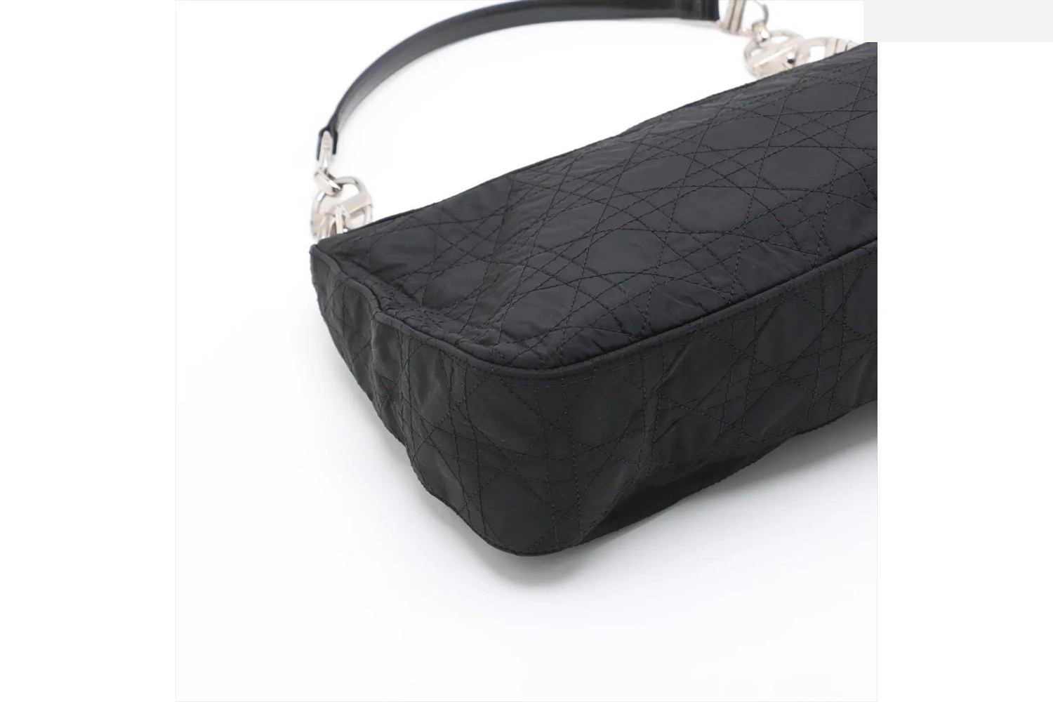 Cannage Leather Chain Shoulder Bag — view 3