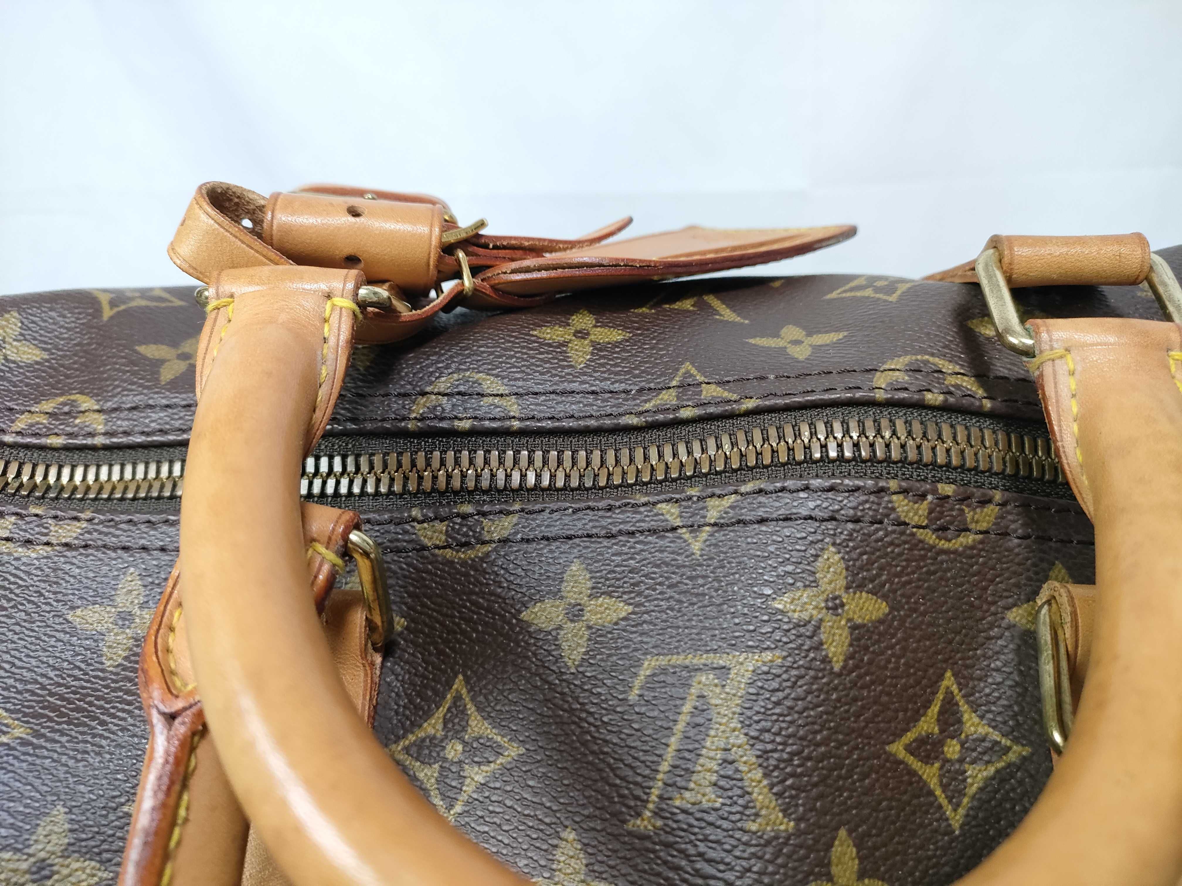 Monogram Keepall Bandoulière 55 M41414 TH1924 Brown Boston Bag — view 11