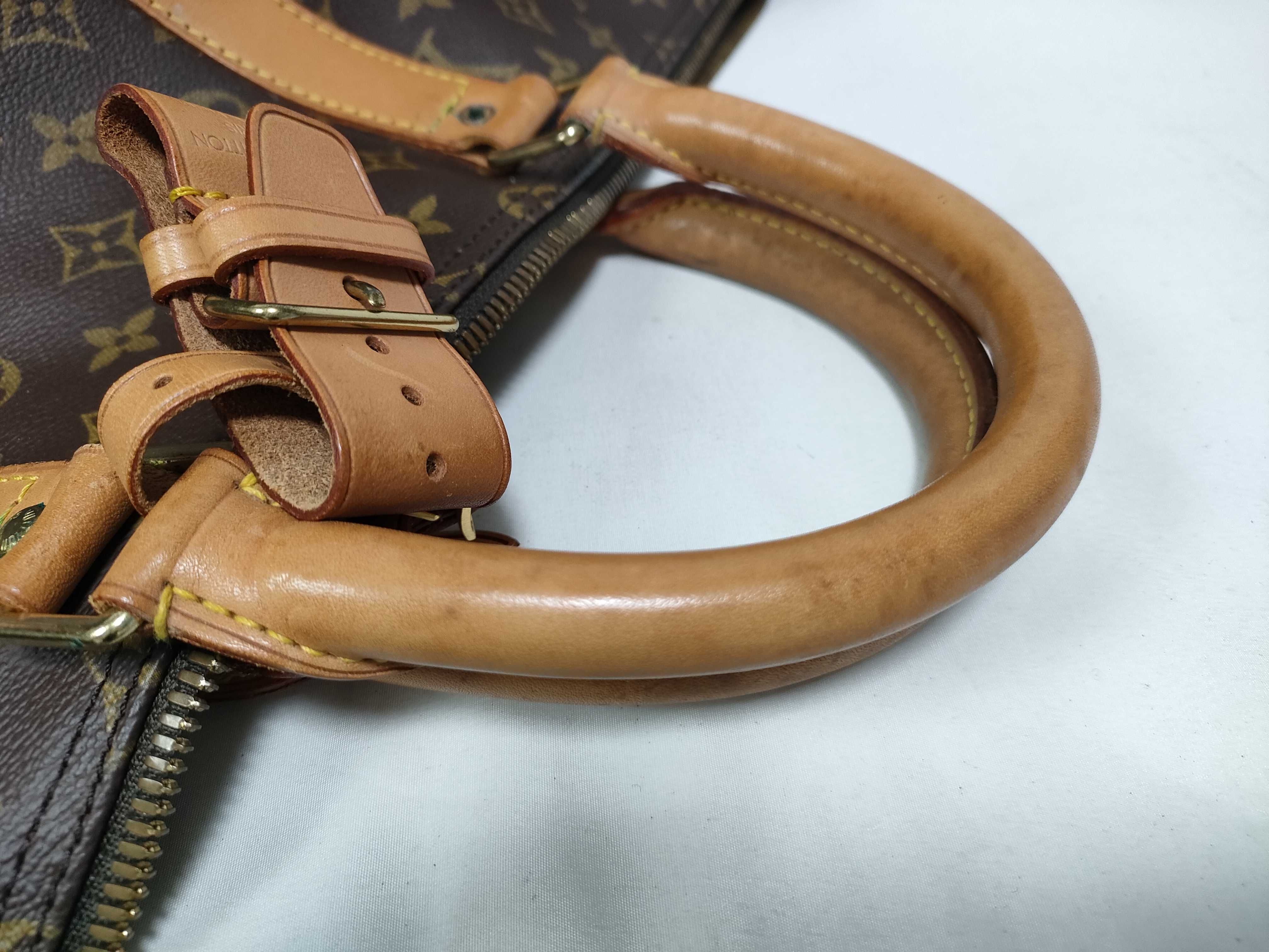 Monogram Keepall Bandoulière 55 M41414 TH1924 Brown Boston Bag — view 12