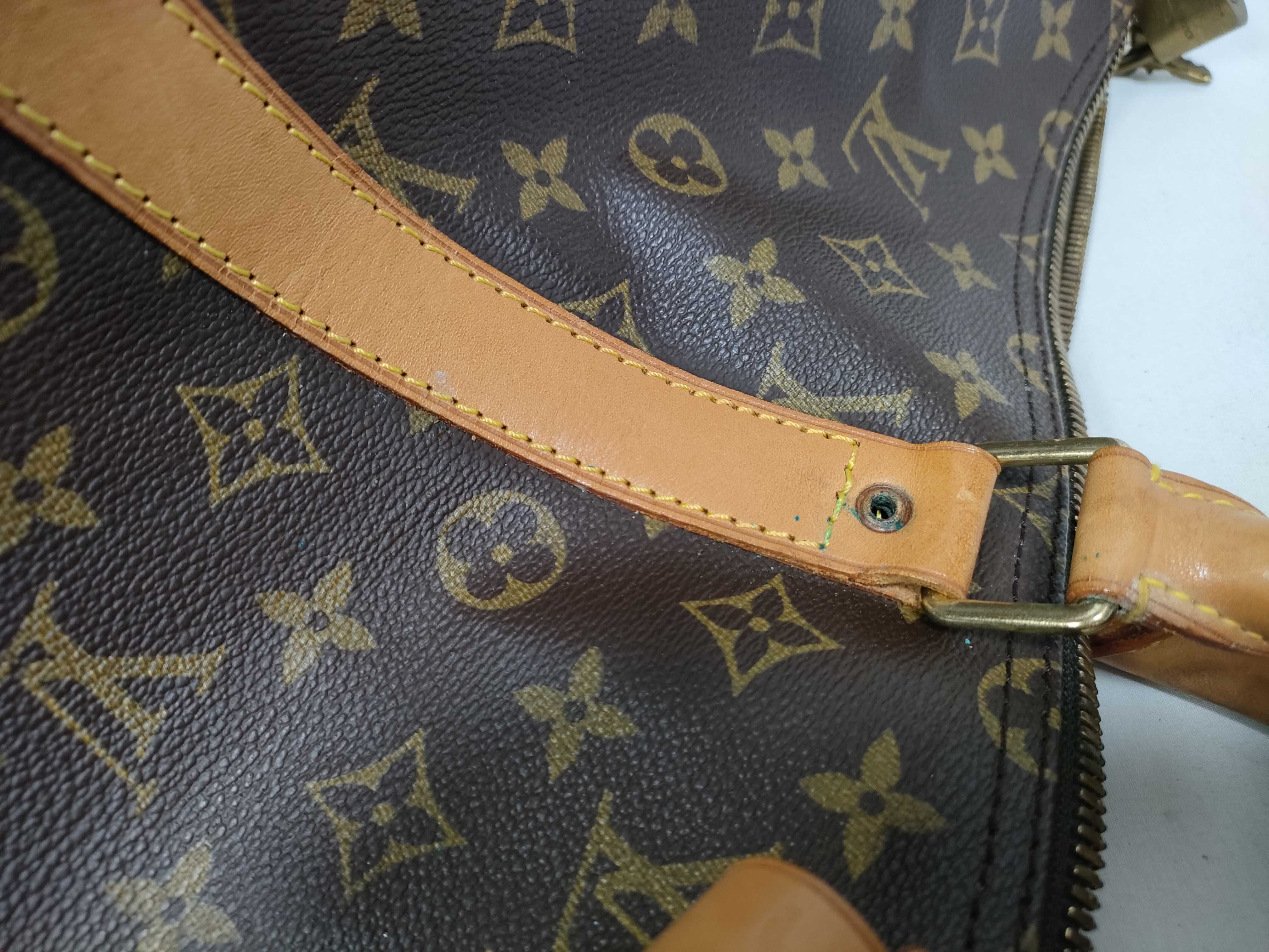 Monogram Keepall Bandoulière 55 M41414 TH1924 Brown Boston Bag — view 15