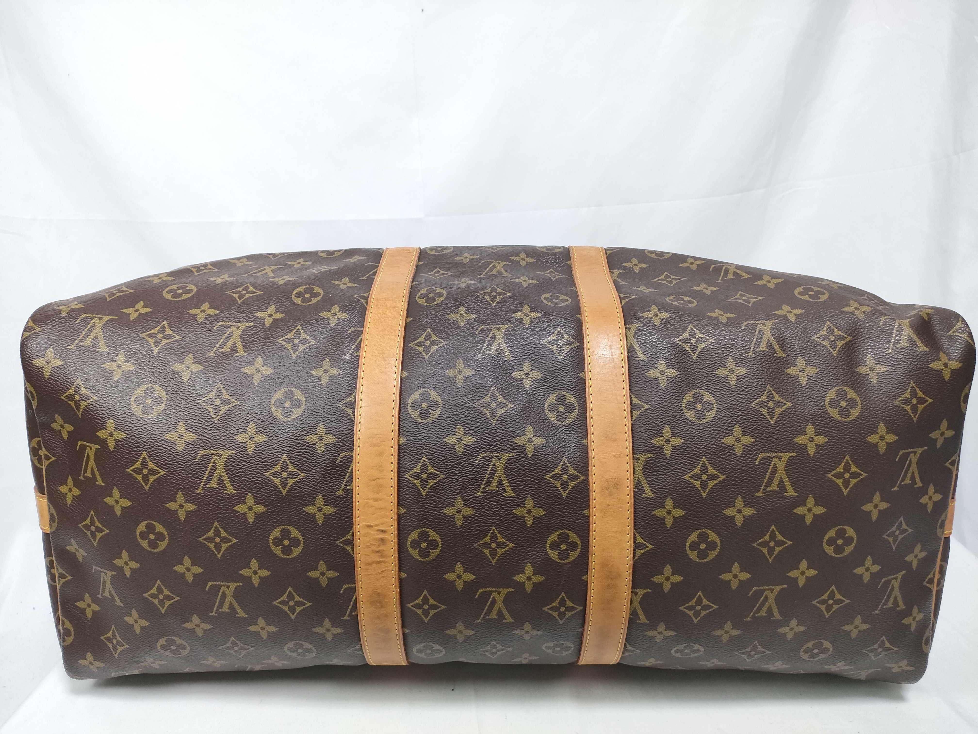 Monogram Keepall Bandoulière 55 M41414 TH1924 Brown Boston Bag — view 3