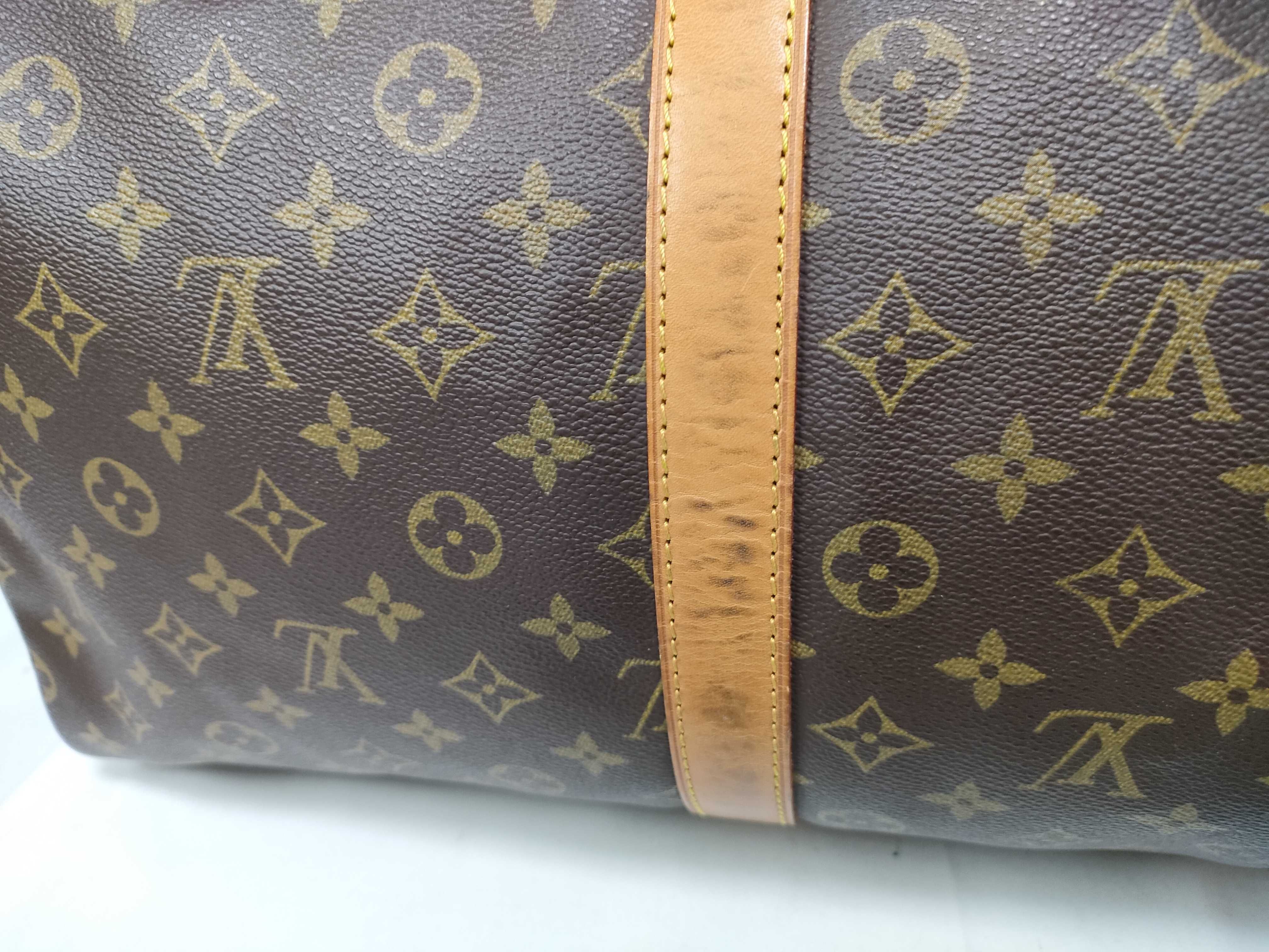 Monogram Keepall Bandoulière 55 M41414 TH1924 Brown Boston Bag — view 4