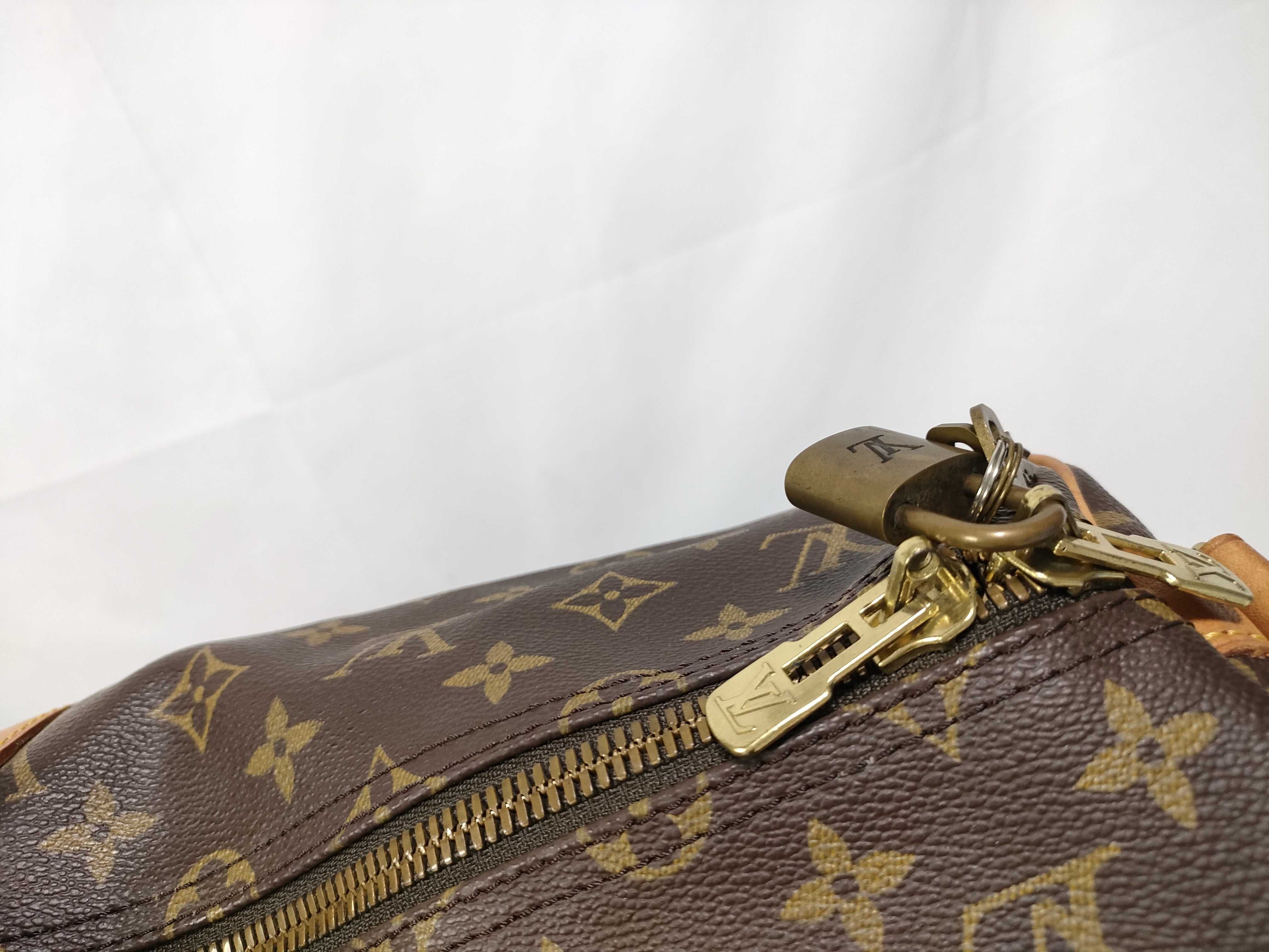 Monogram Keepall Bandoulière 55 M41414 TH1924 Brown Boston Bag — view 10
