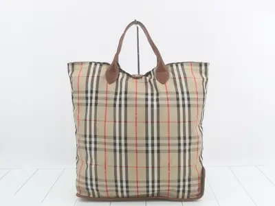 Nova Check Packable Tote Bag